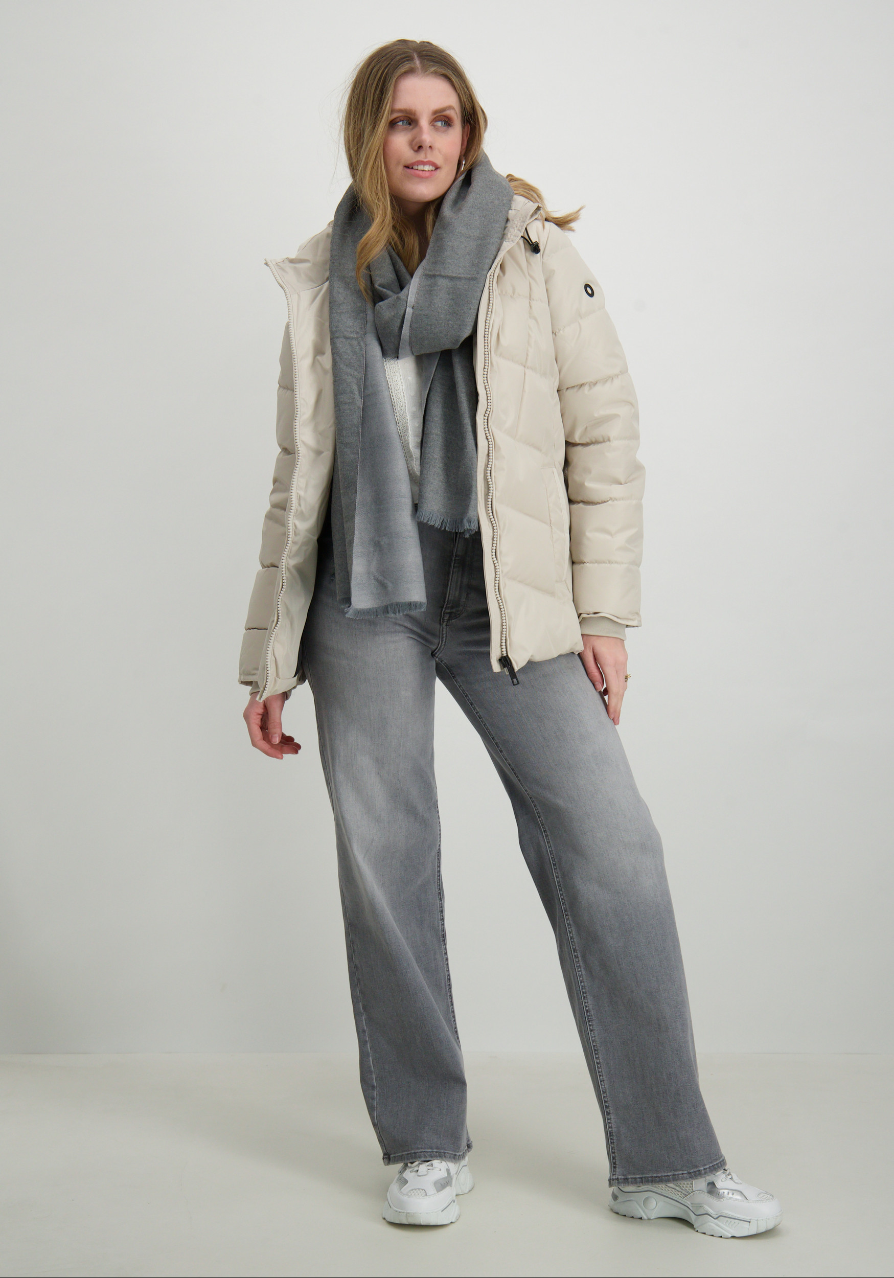 Revelz Sjaal Elegance Grijs