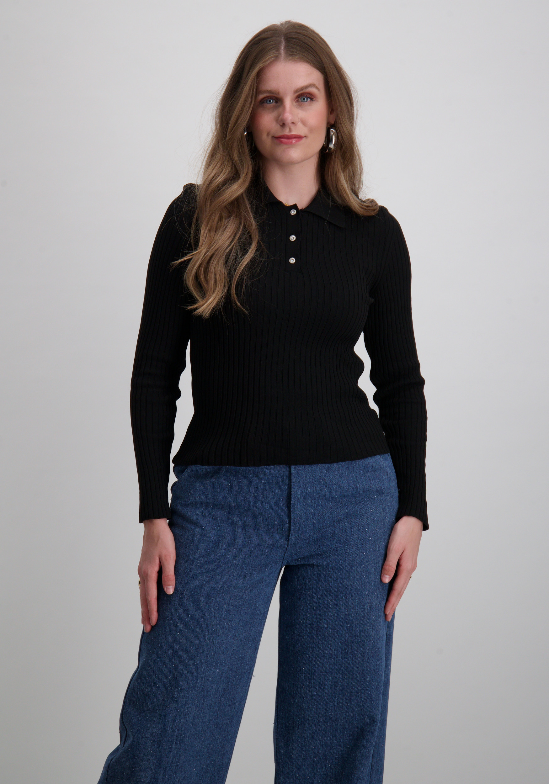 Only Shirt Elisa 15355354 Zwart