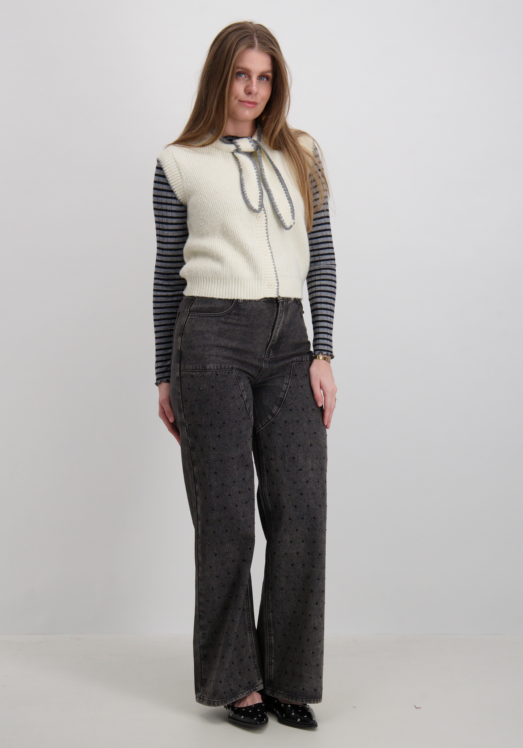 Vero moda Gilet Napoli 10341697 Ecru