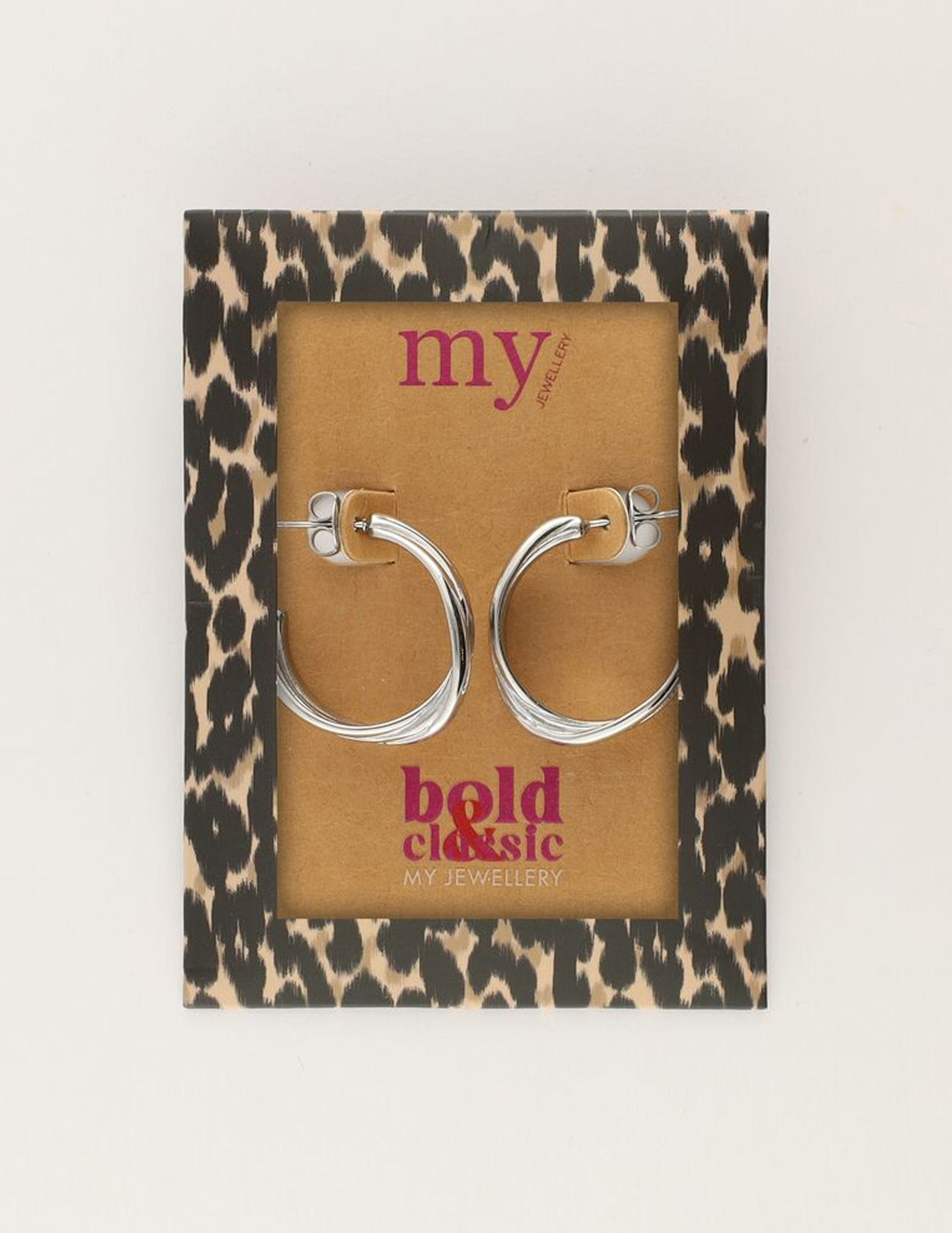 My Jewellery Oorringen met twist MJ11092 Zilver