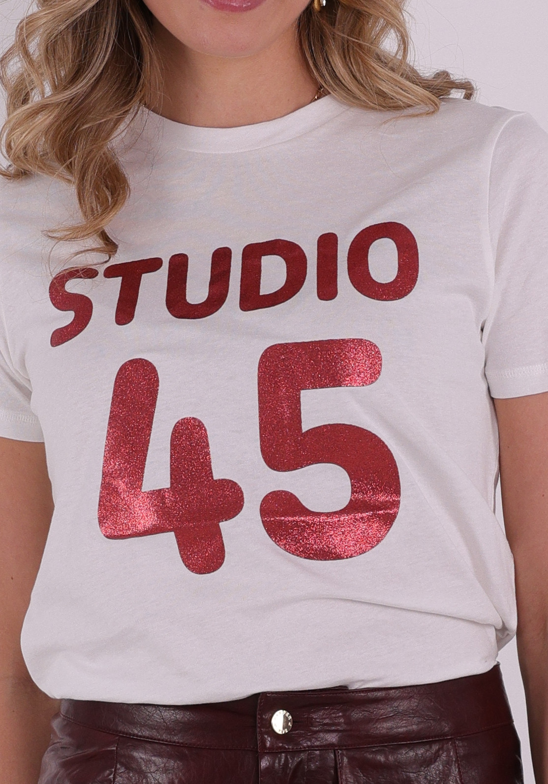 Ichi T-shirt Camino 20125211 Wit