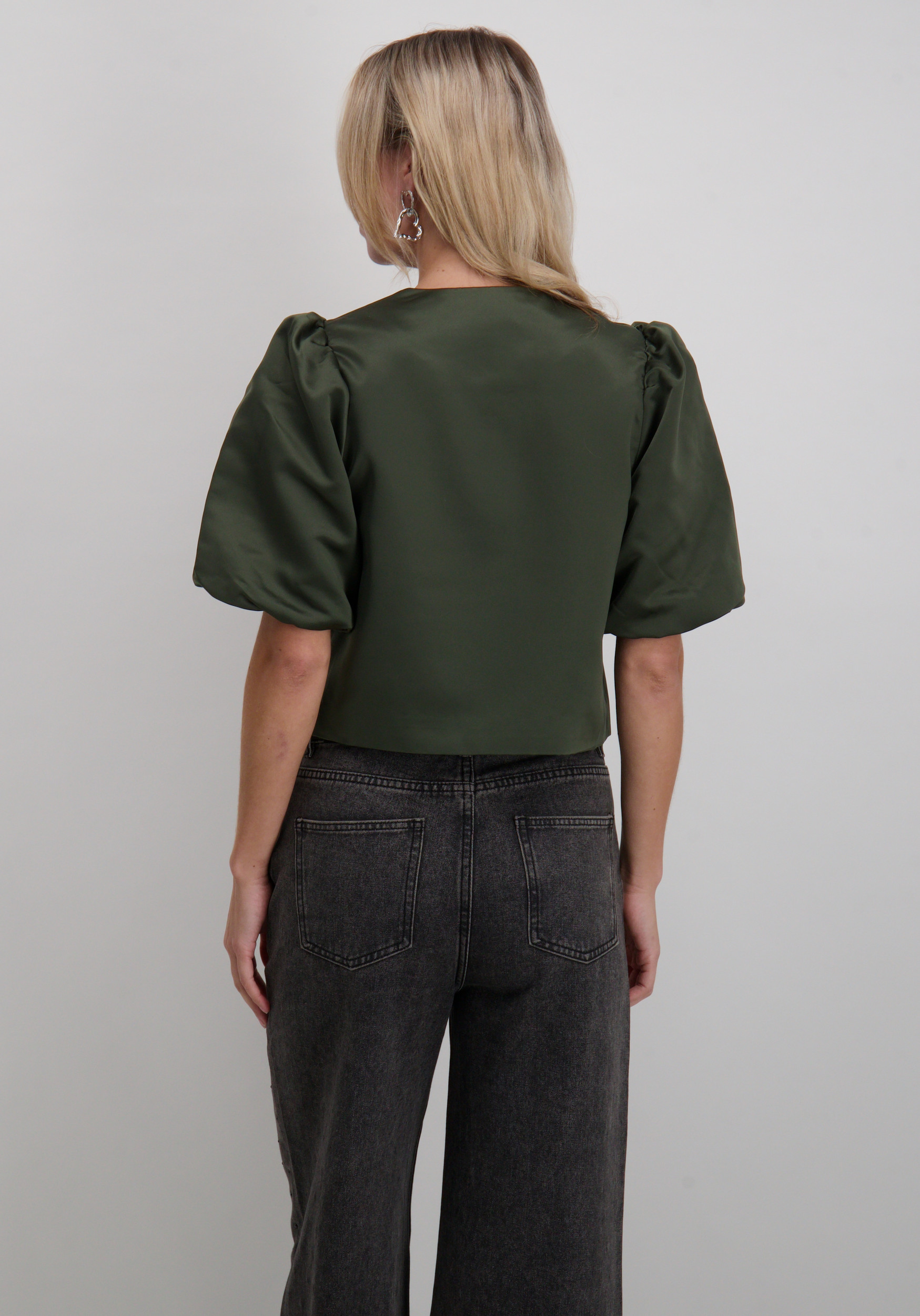 Vila Blouse Fatos 14114383 Donker groen