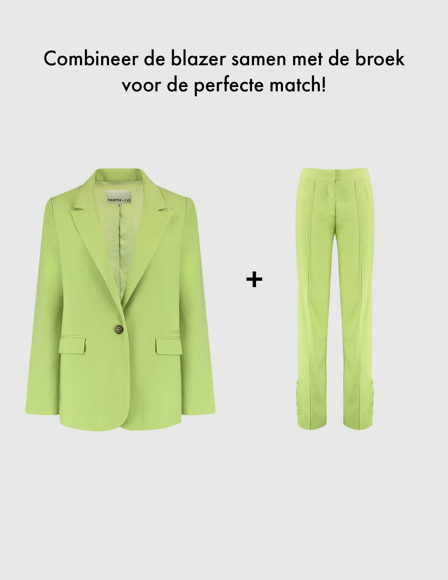 Harper & Yve Broek Yagger AW24N104 Groen