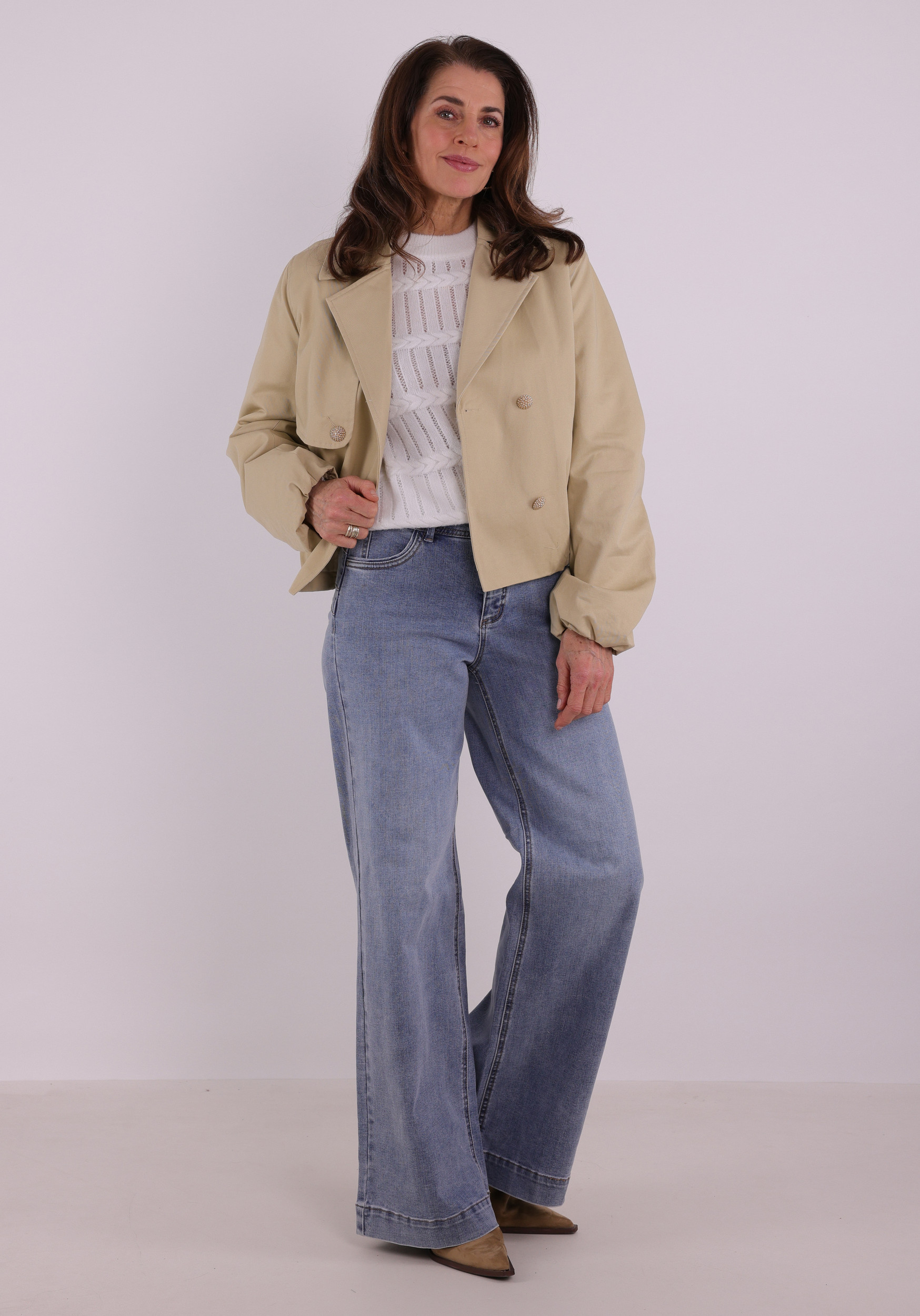 Tramontana Trenchcoat short C03-19-802 Beige