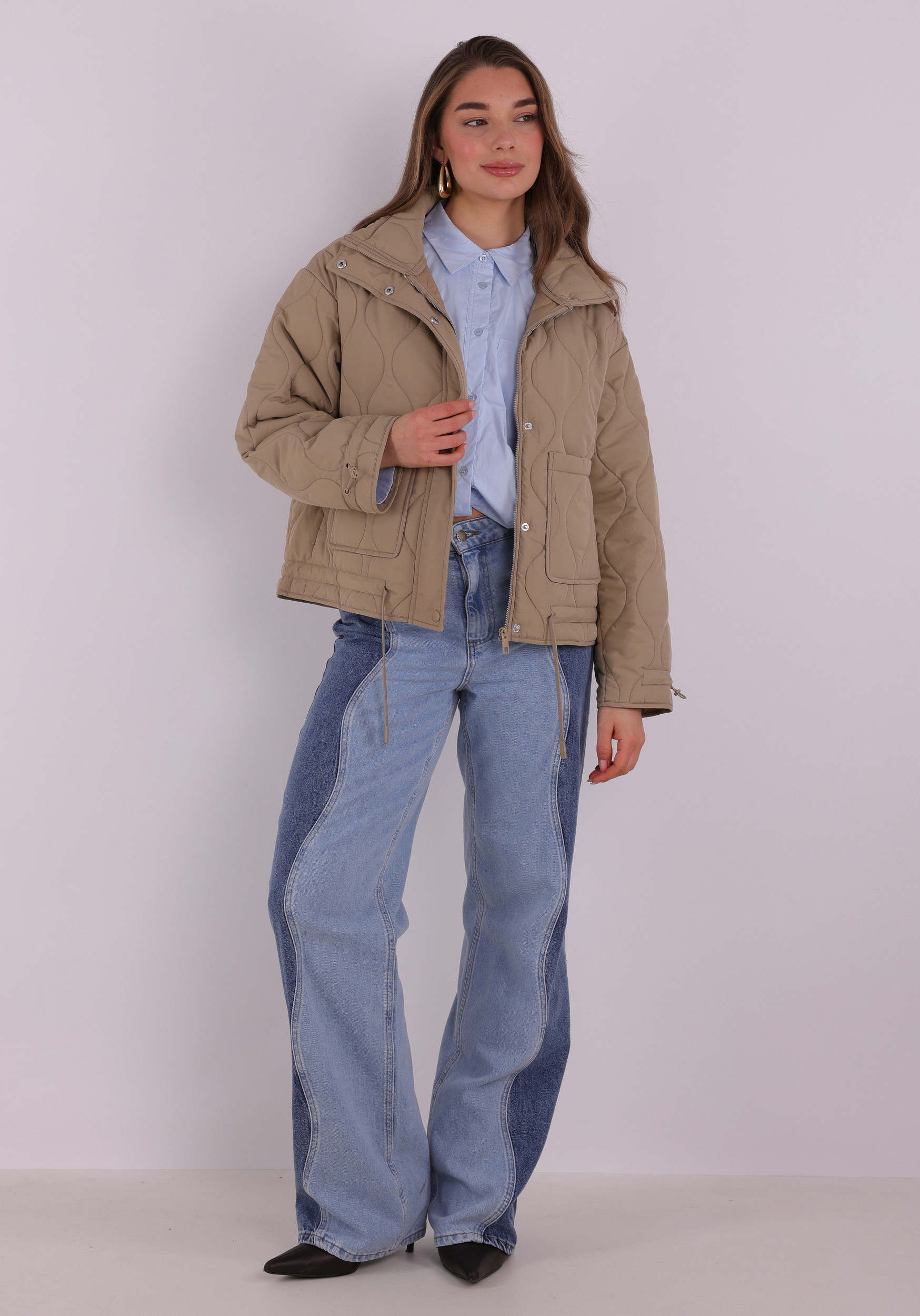 FREE|QUENT Tussenjas Blob 203625 Taupe