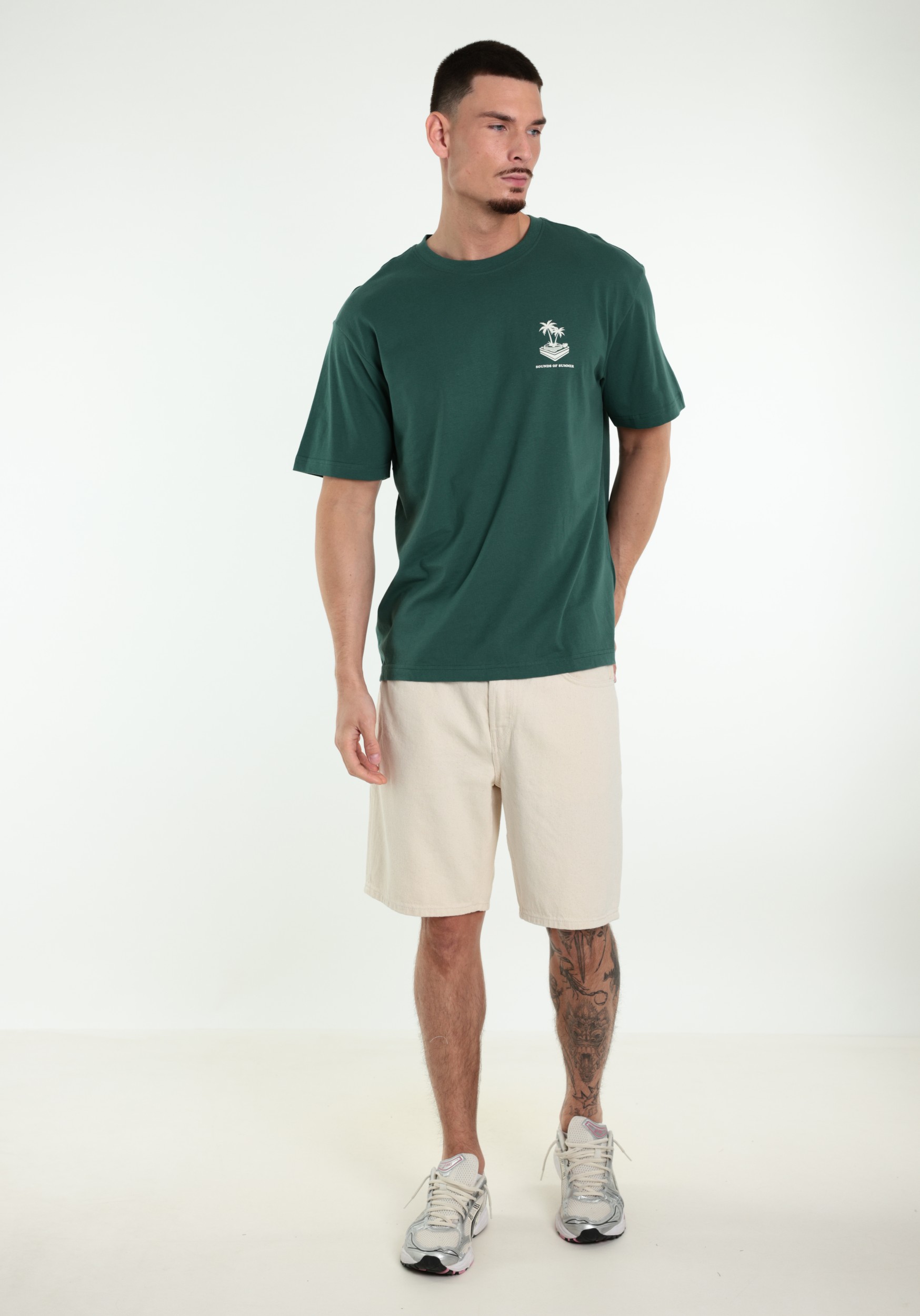 ONLY & SONS T-shirt Vibes 22039617 Donker groen