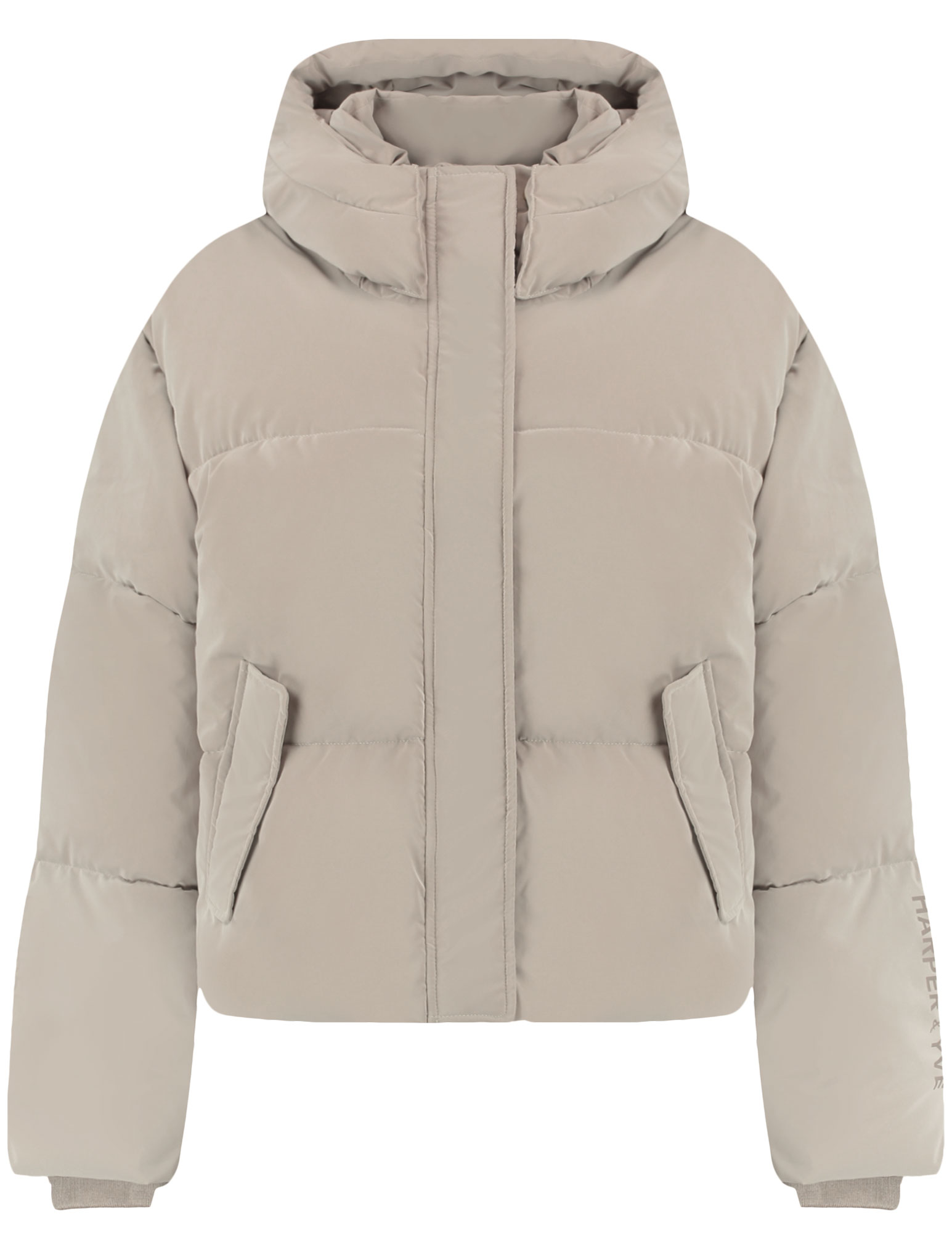Harper & Yve Winterjas Abbie AW25N201 Licht grijs