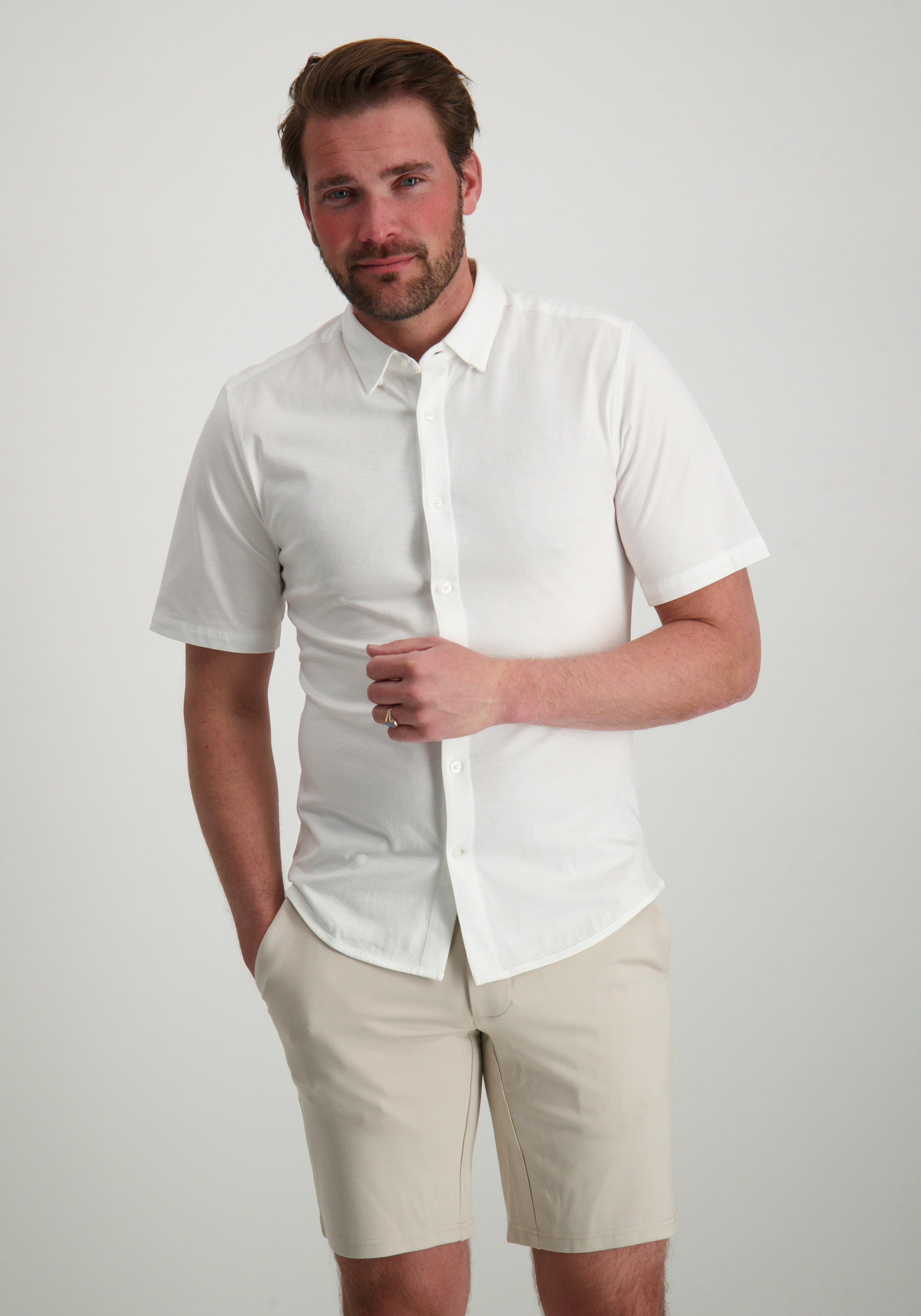 ONLY & SONS Overhemd Robin strech 22031992 Wit