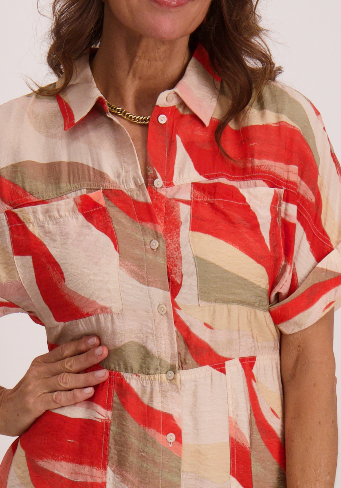 Vero moda Jurk Tyra 10343314 Koraal