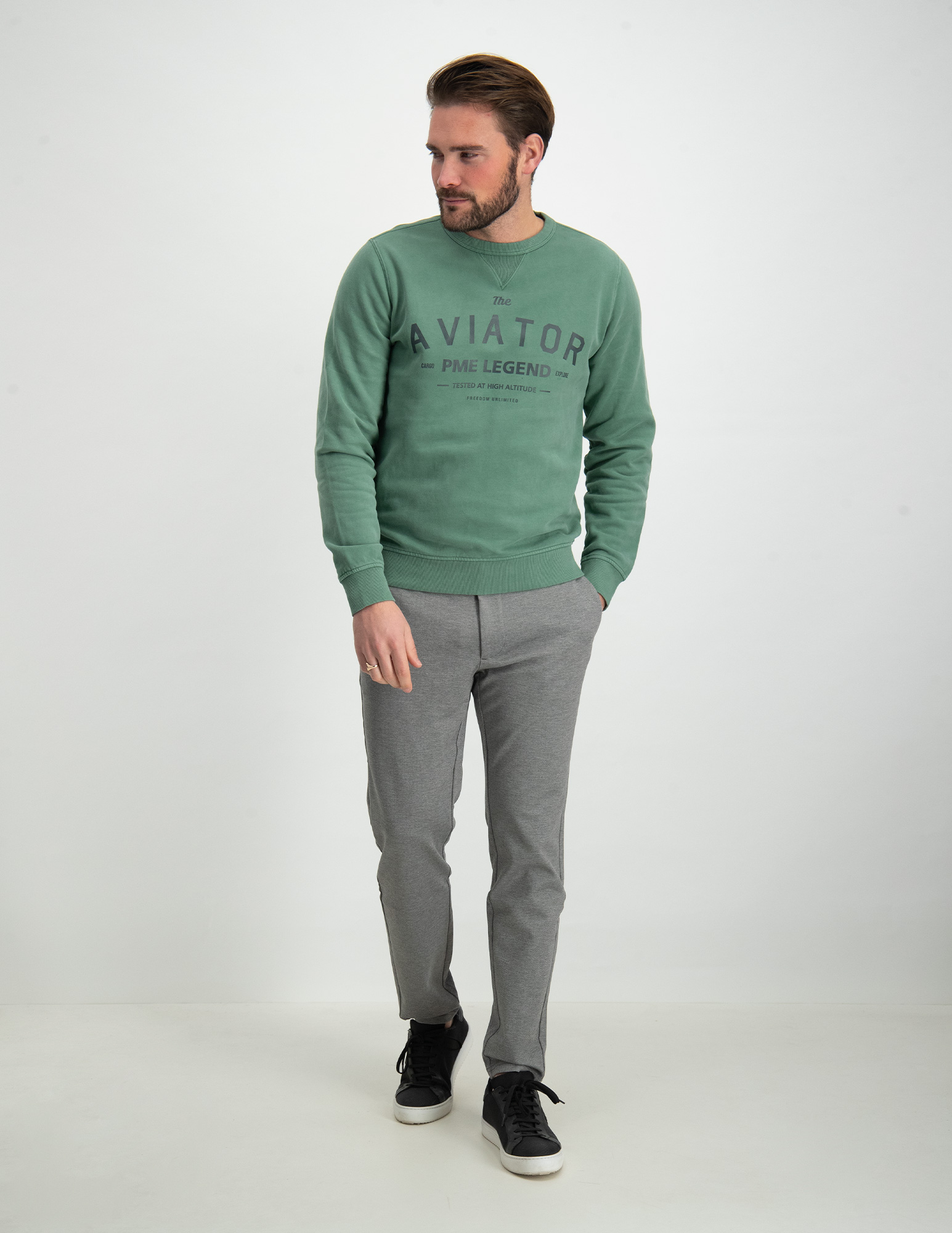 ONLY & SONS Mark pants herringbone 22022911 Grijs