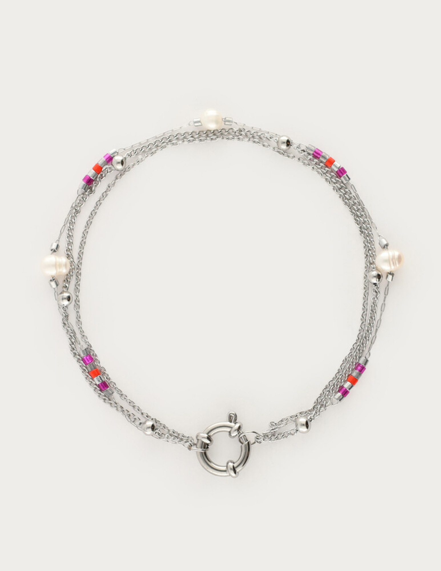 My Jewellery Sunrocks armband parels MJ12215 Zilver