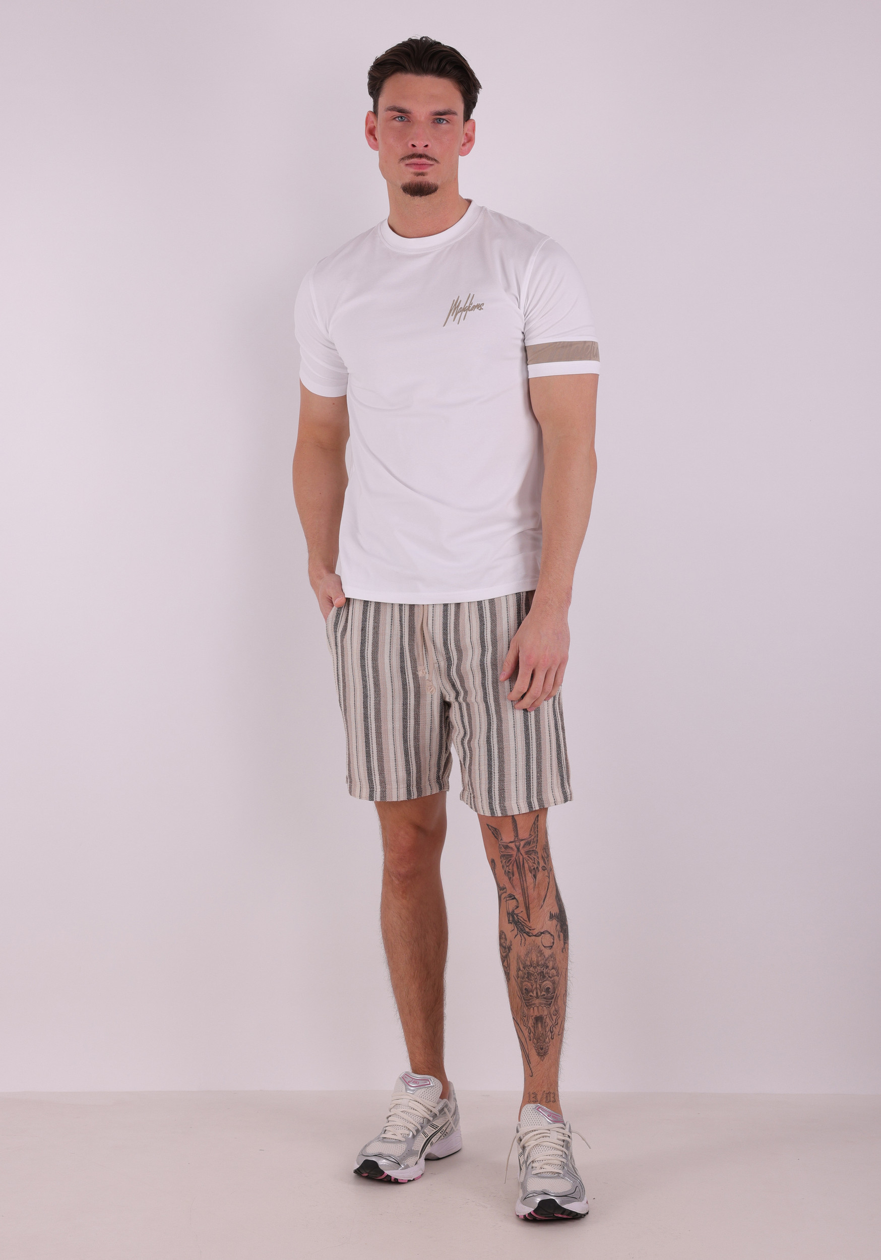 Malelions T-shirt Captain MMC30026001 Wit