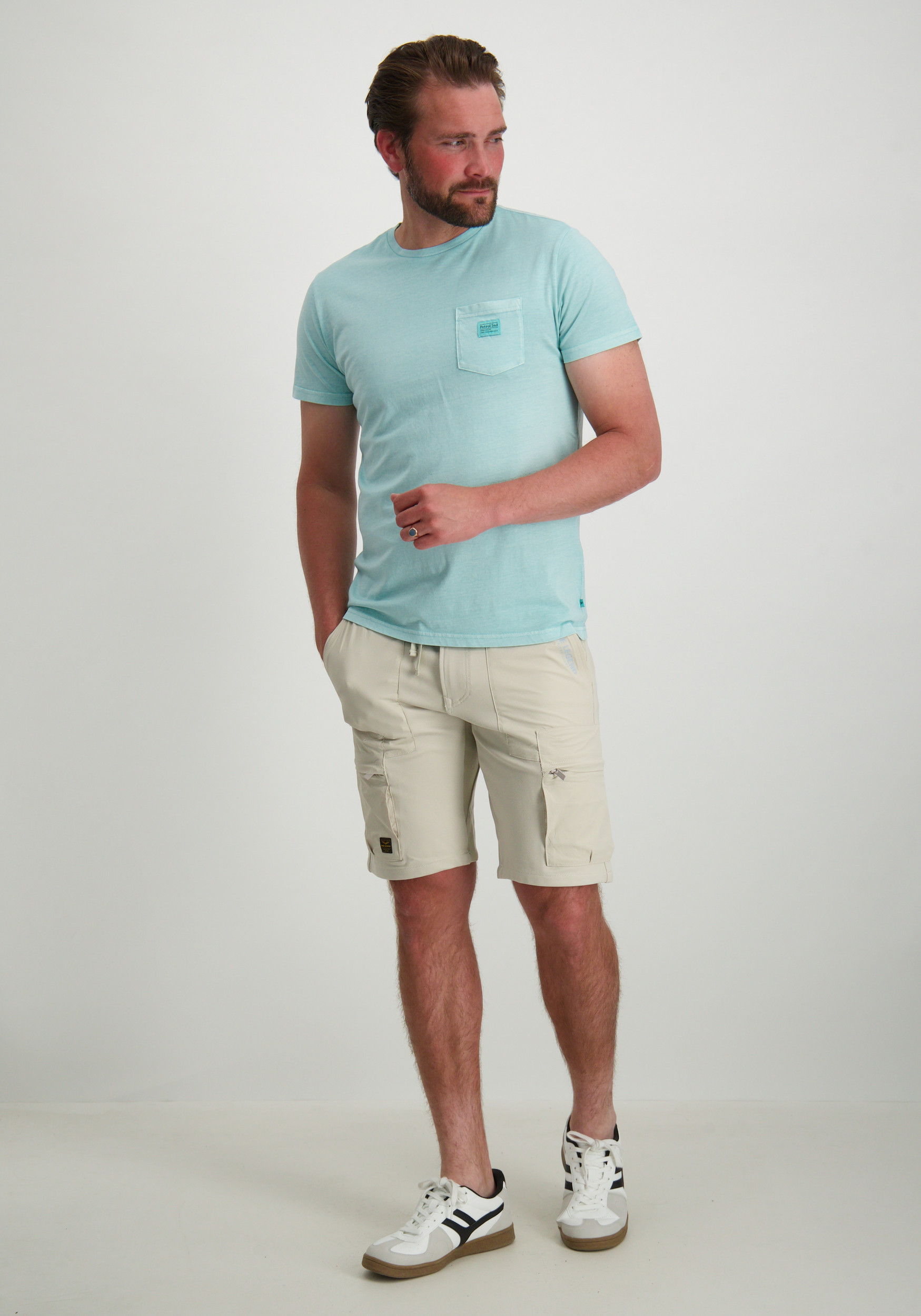 Petrol T-shirt M-1050-TSR632 Licht blauw