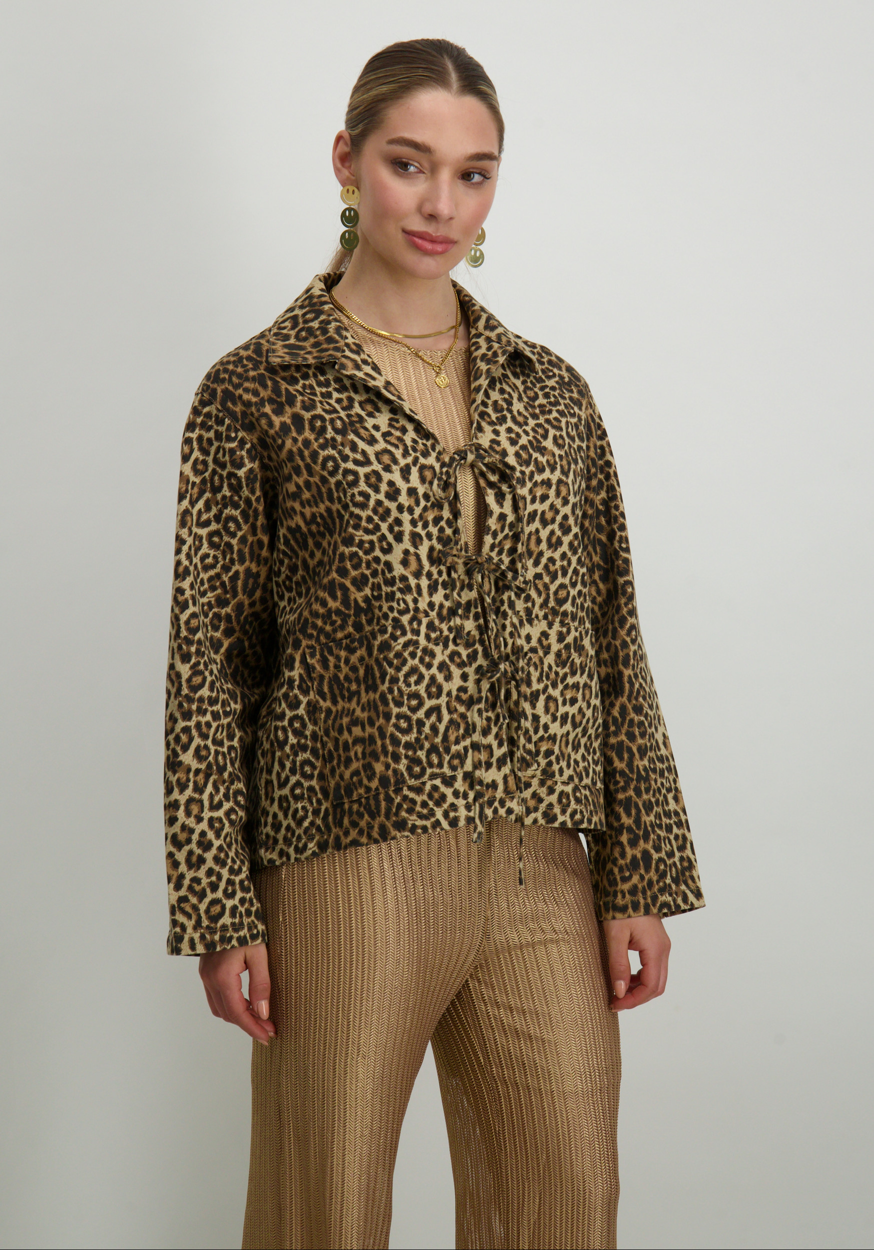 Vero moda Denim blouse Kirby 10327896 Bruin