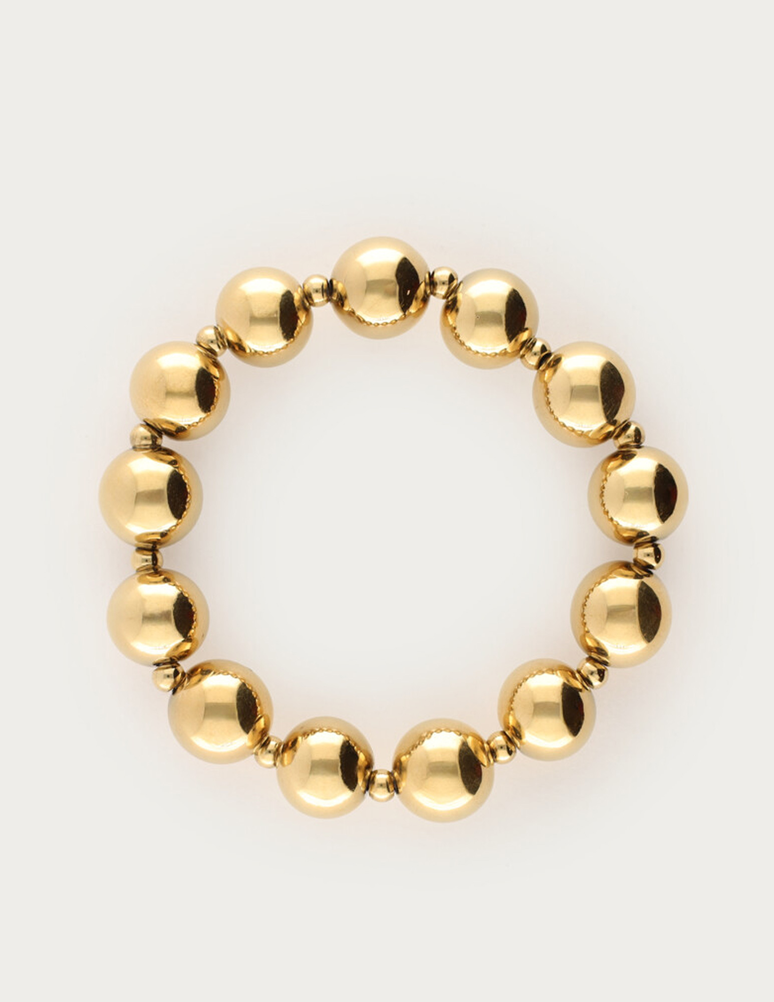 My Jewellery Elastieken armband chunky kralen MJ14710 Goud