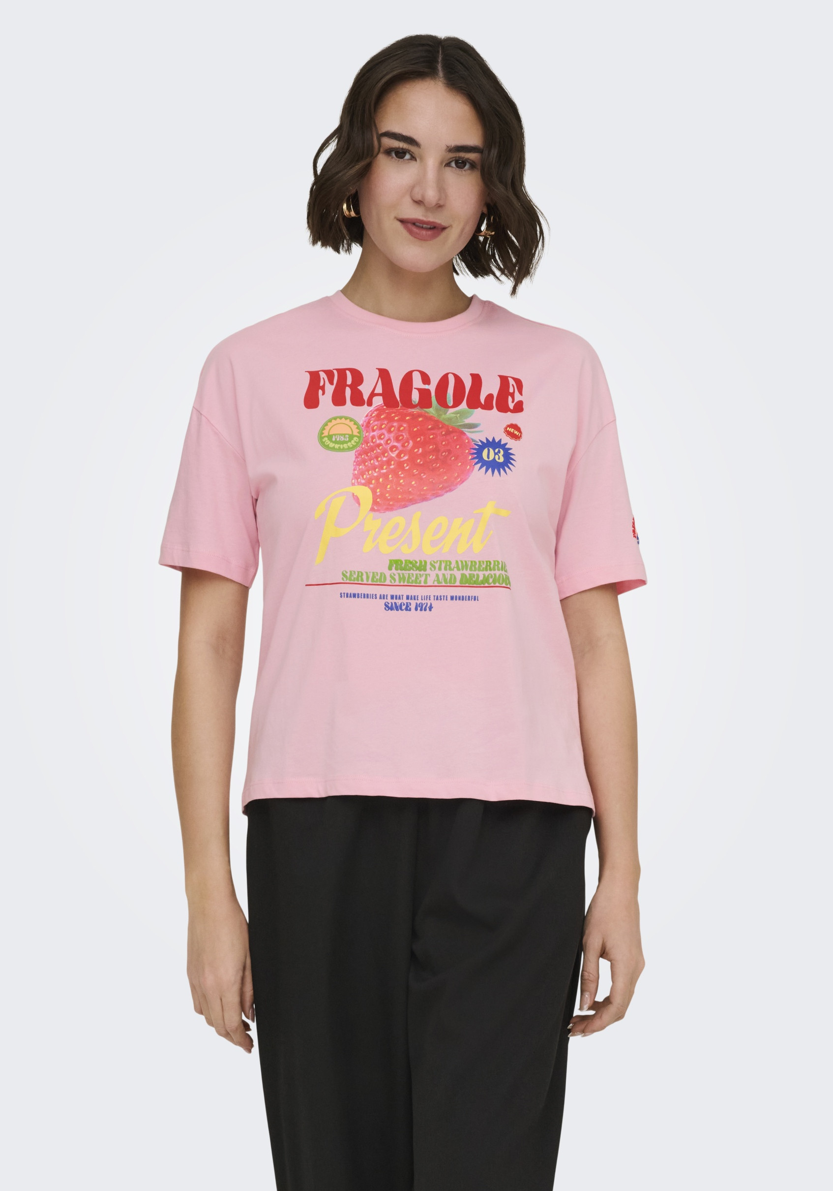 Only T-shirt Bolette 15367075 Rose