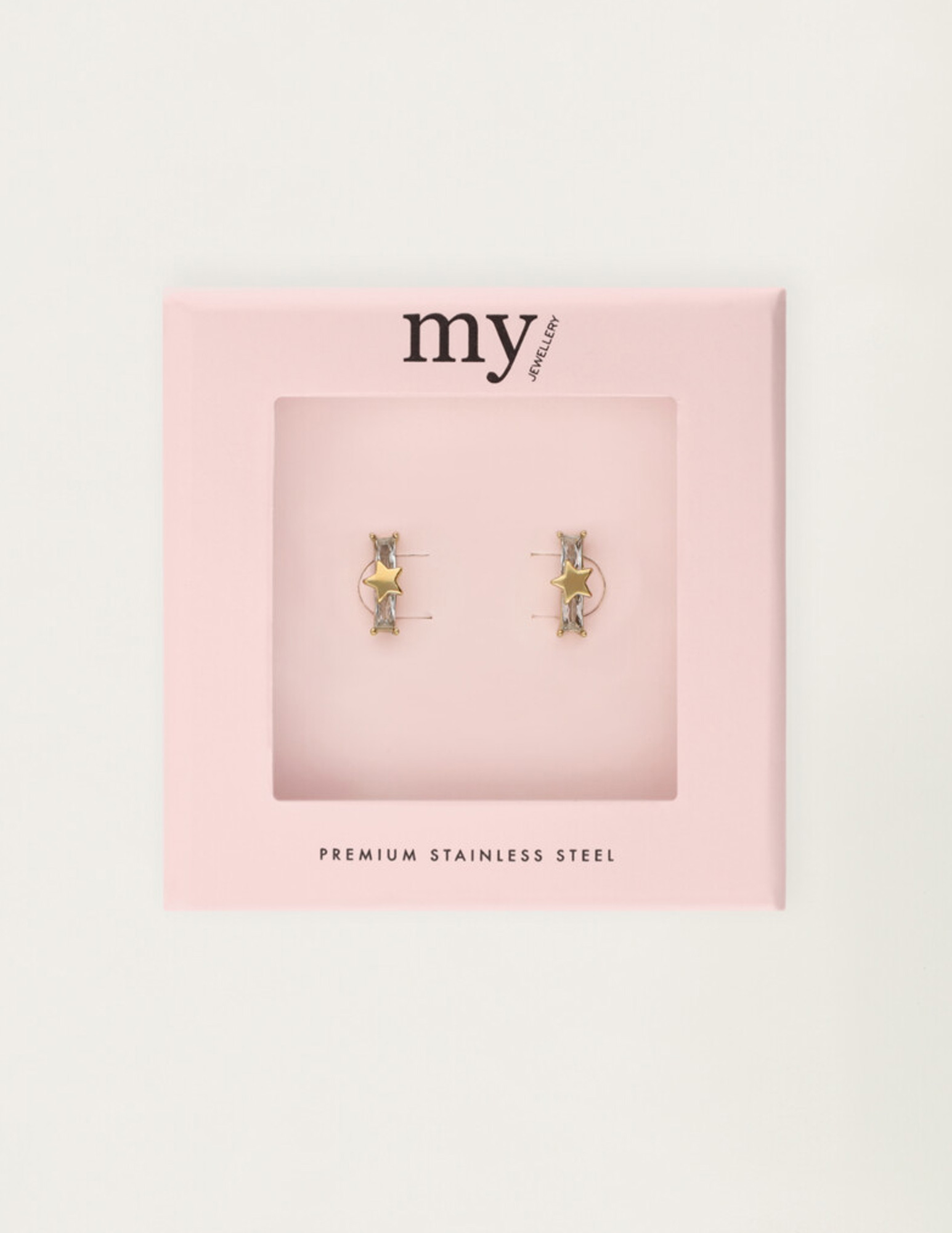My Jewellery Studs ster met strass MJ12090 Goud