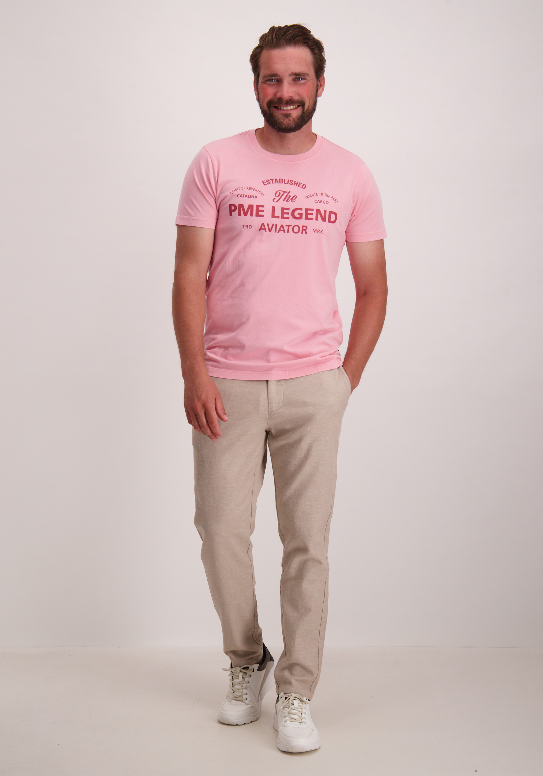 PME Legend T-shirt korte mouw PTSS2505574 Roze