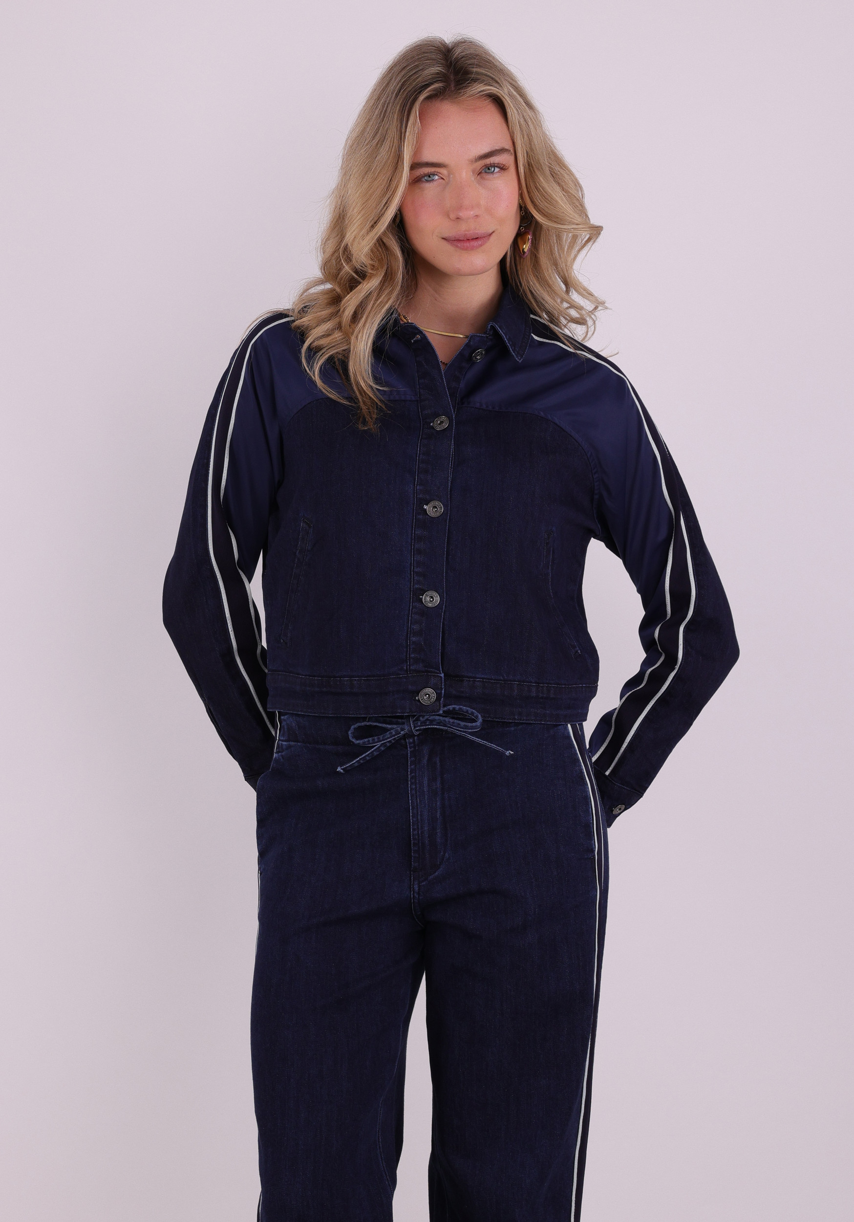 Geisha Jacket Denim 65001-10 Blauw design