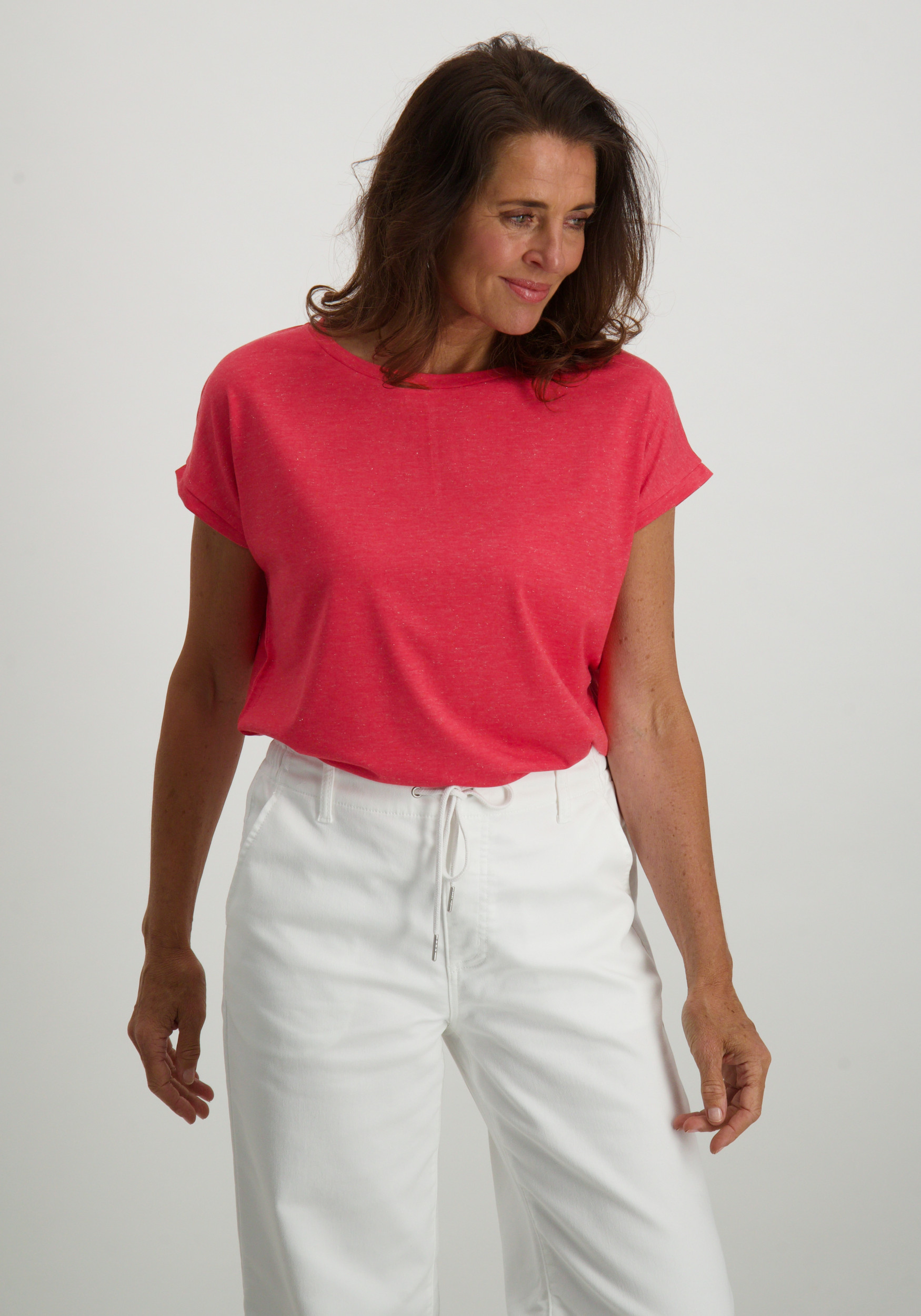 Ichi T-shirt Rebel  20109945 Zalm