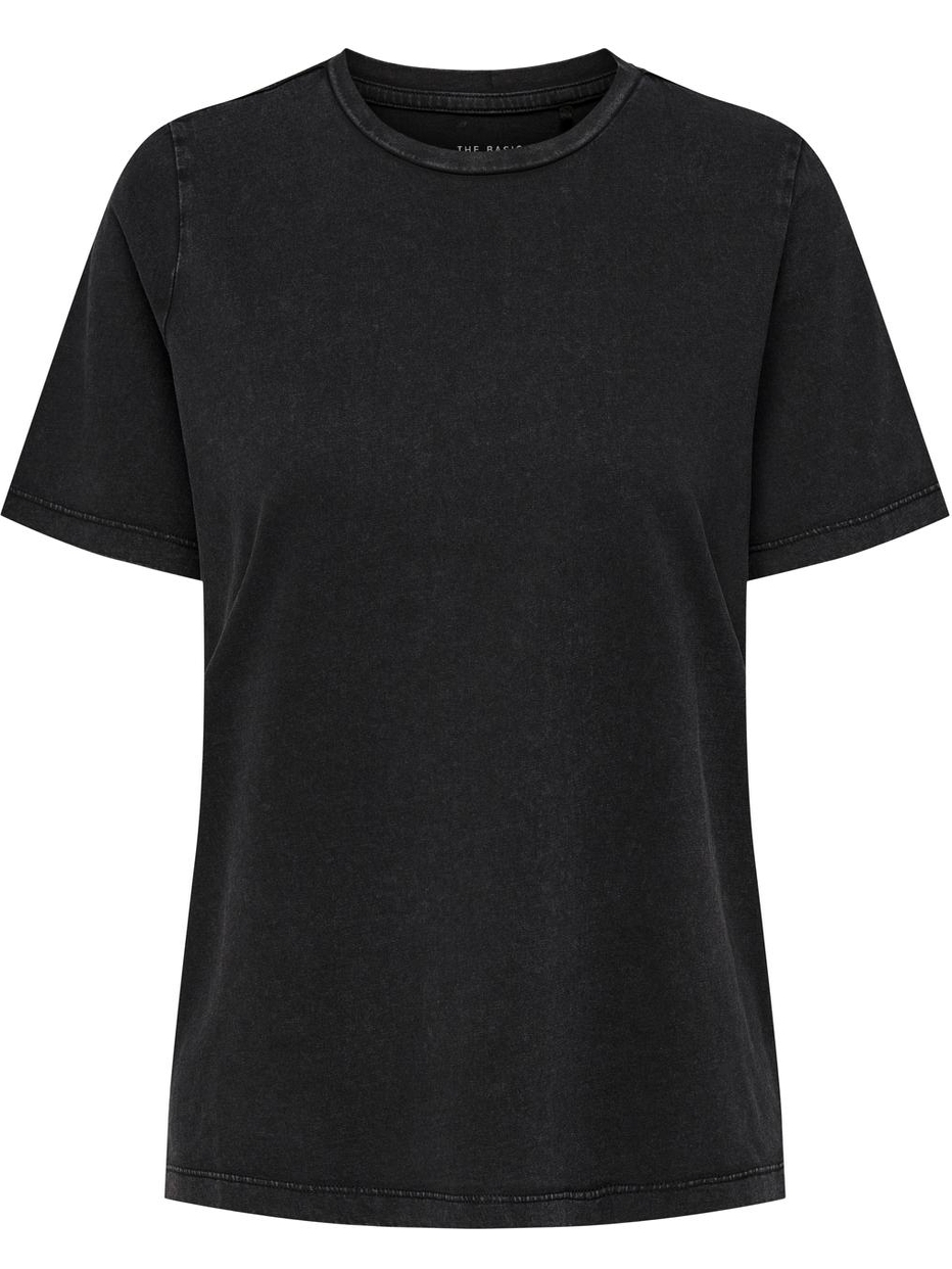 Only Acid washd t-shirt 15332250 Zwart