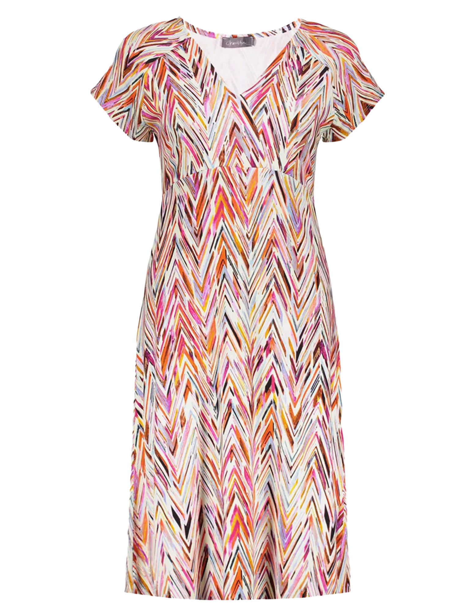 Geisha Jurk all-over print 57366-60 JUNE Rood