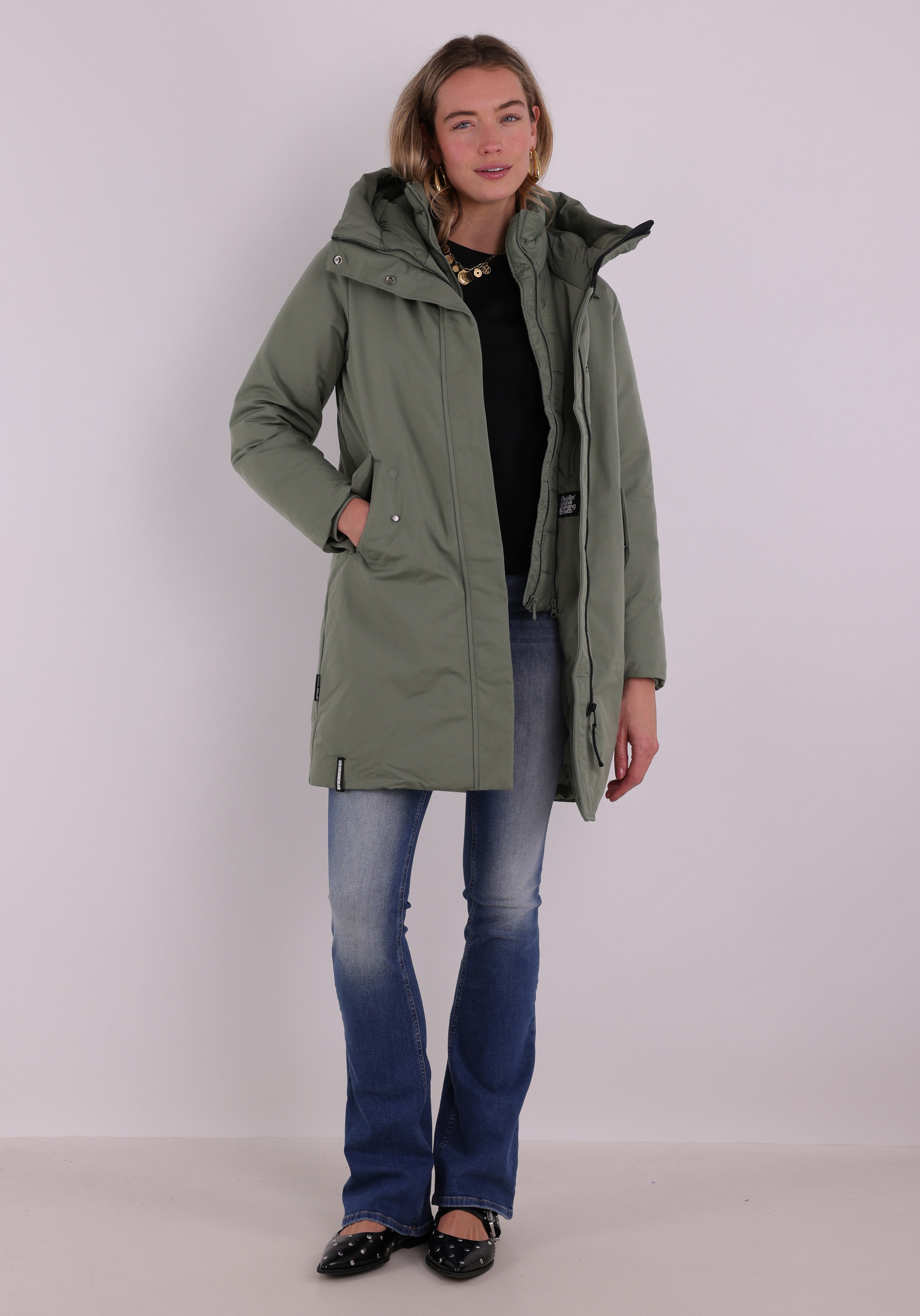 KHUJO Winterjas Wedelia 1031CO253 Groen