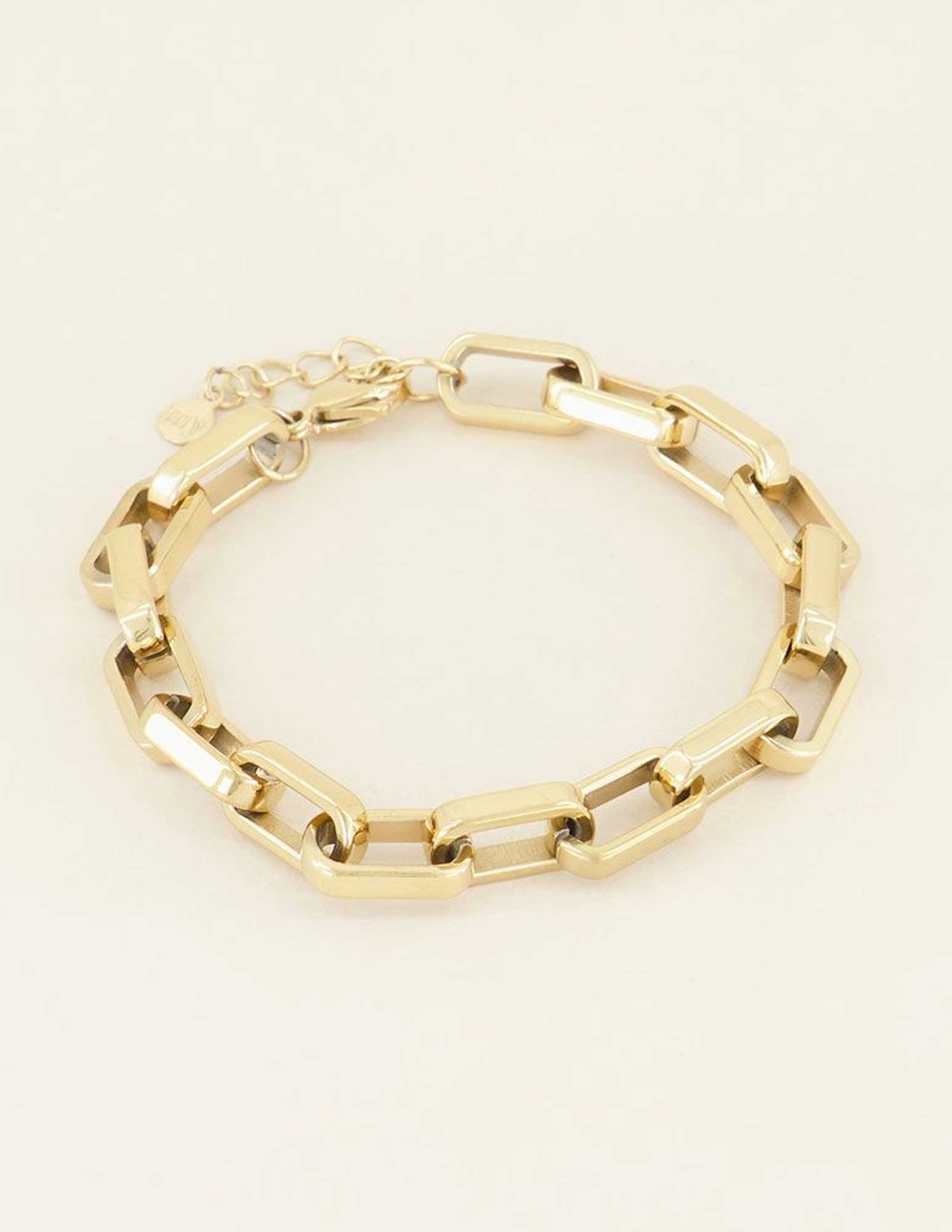 My Jewellery Grove schakelarmband MJ03971 Goud