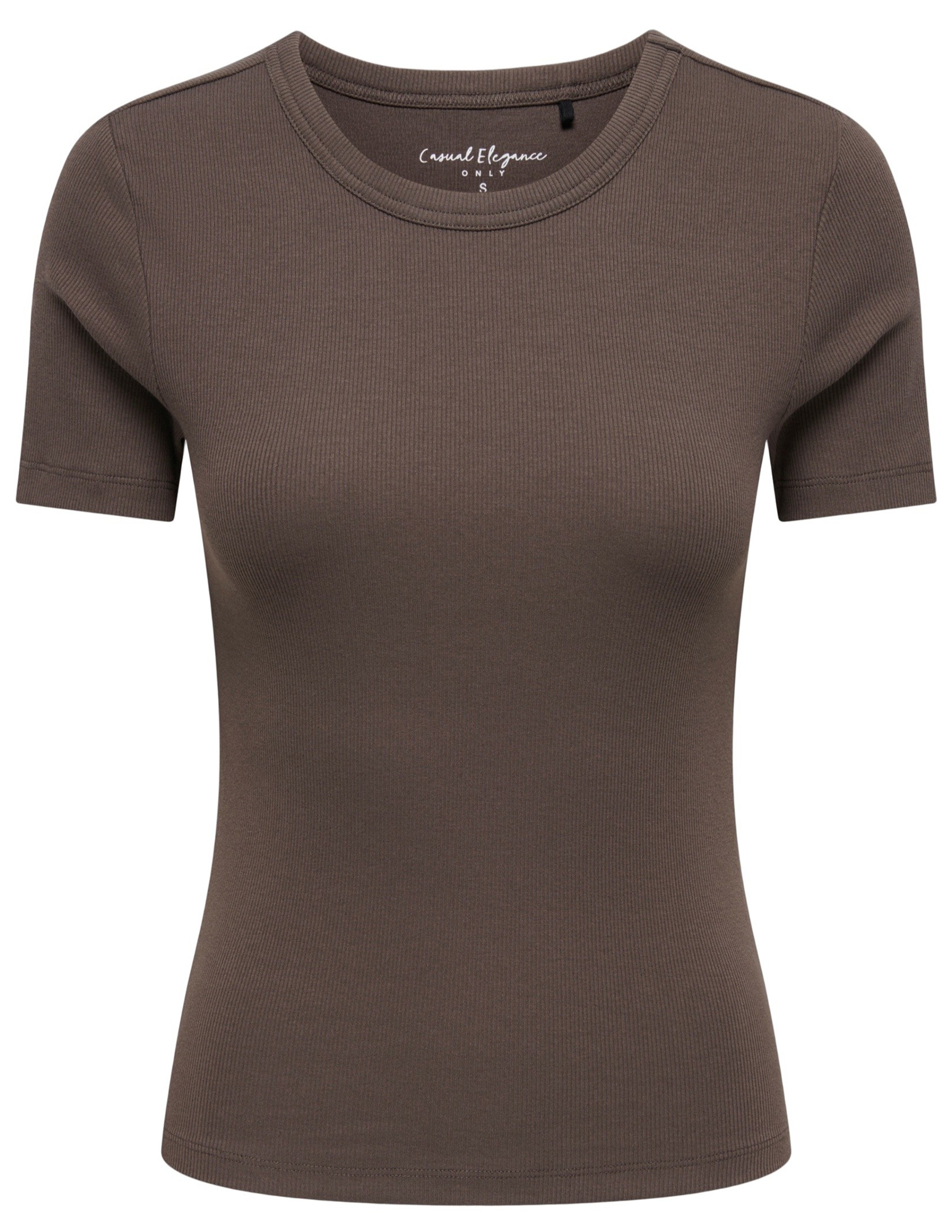 ONLY T-shirt Val 15369240 Midden bruin