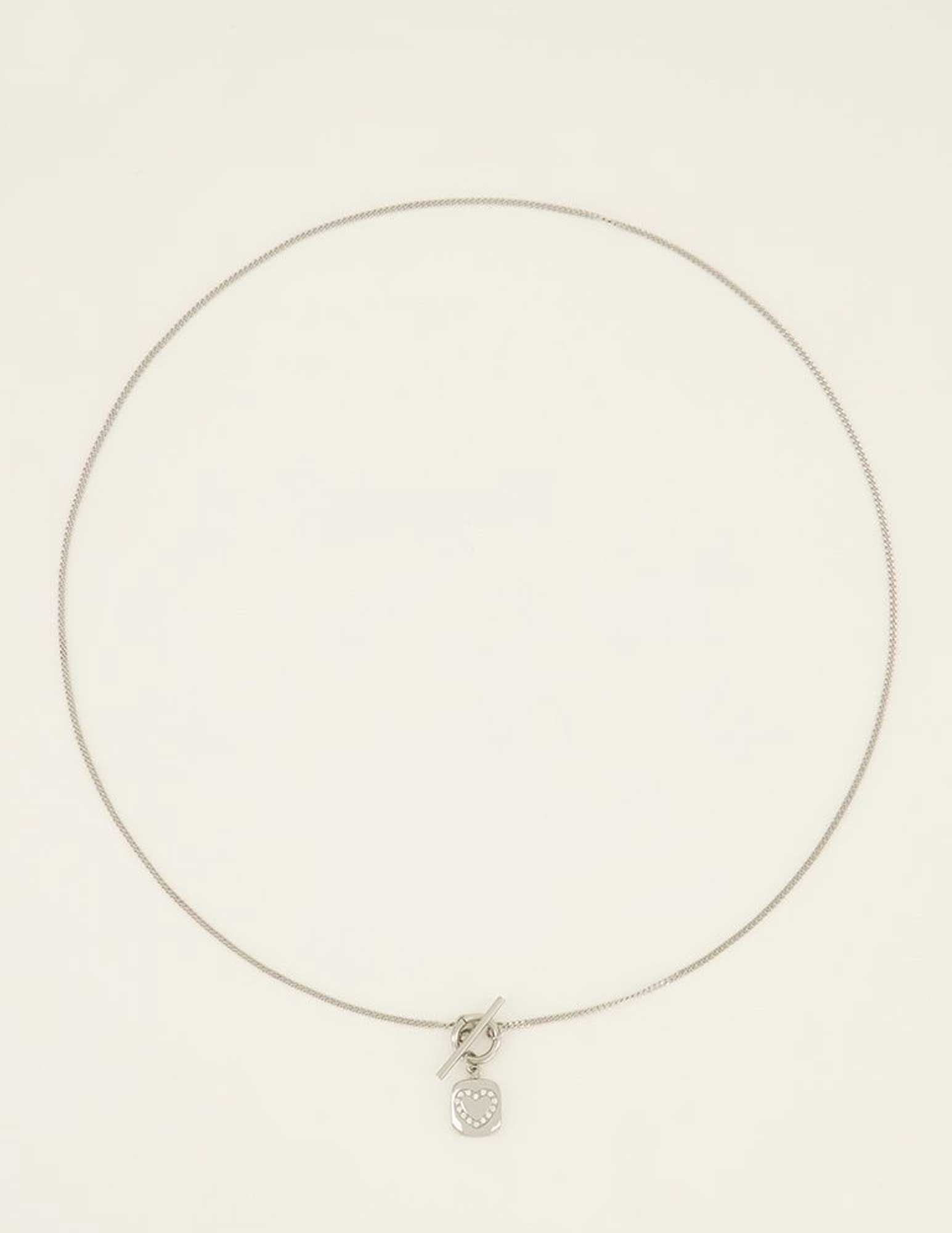 My Jewellery Ketting Sunchasers met bedel hart MJ08005 Zilver