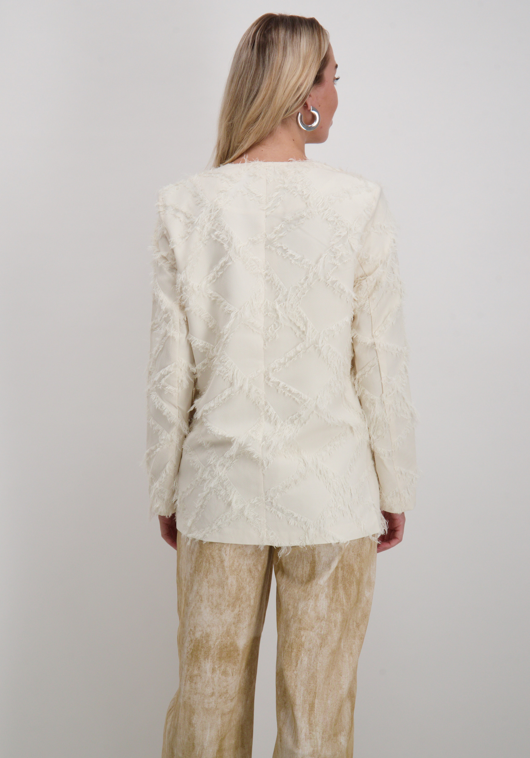 Culture Blazer hairy 50112473 Wolwit-ecru