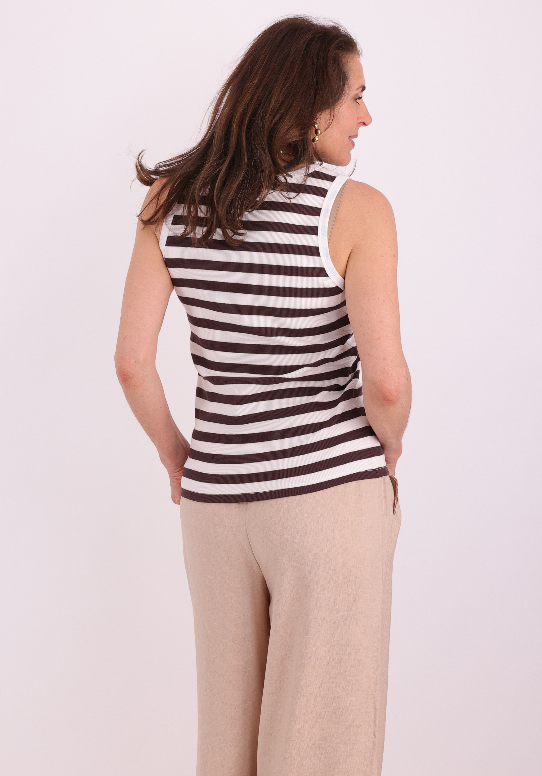 FREE|QUENT Top stripe 203813 Wit design