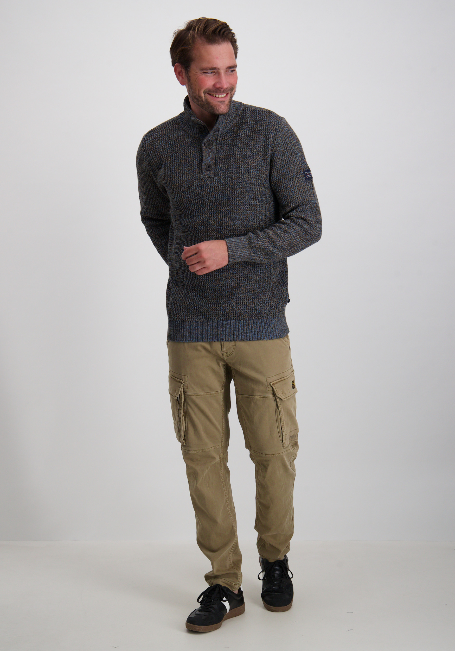 Petrol Trui M-3050-KWC270 Blauw