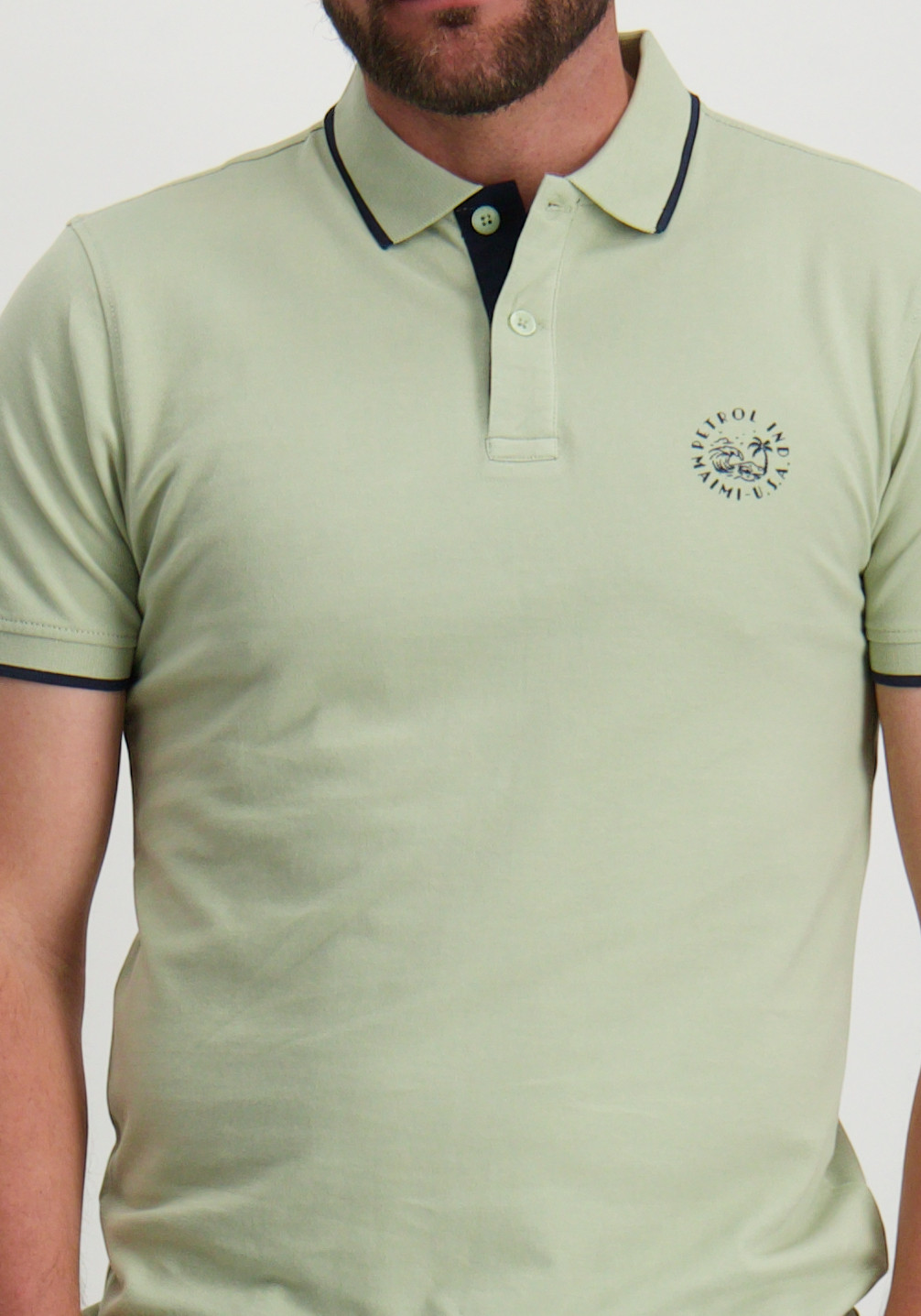 Petrol Polo korte mouwen M-1050-POL107 Licht groen