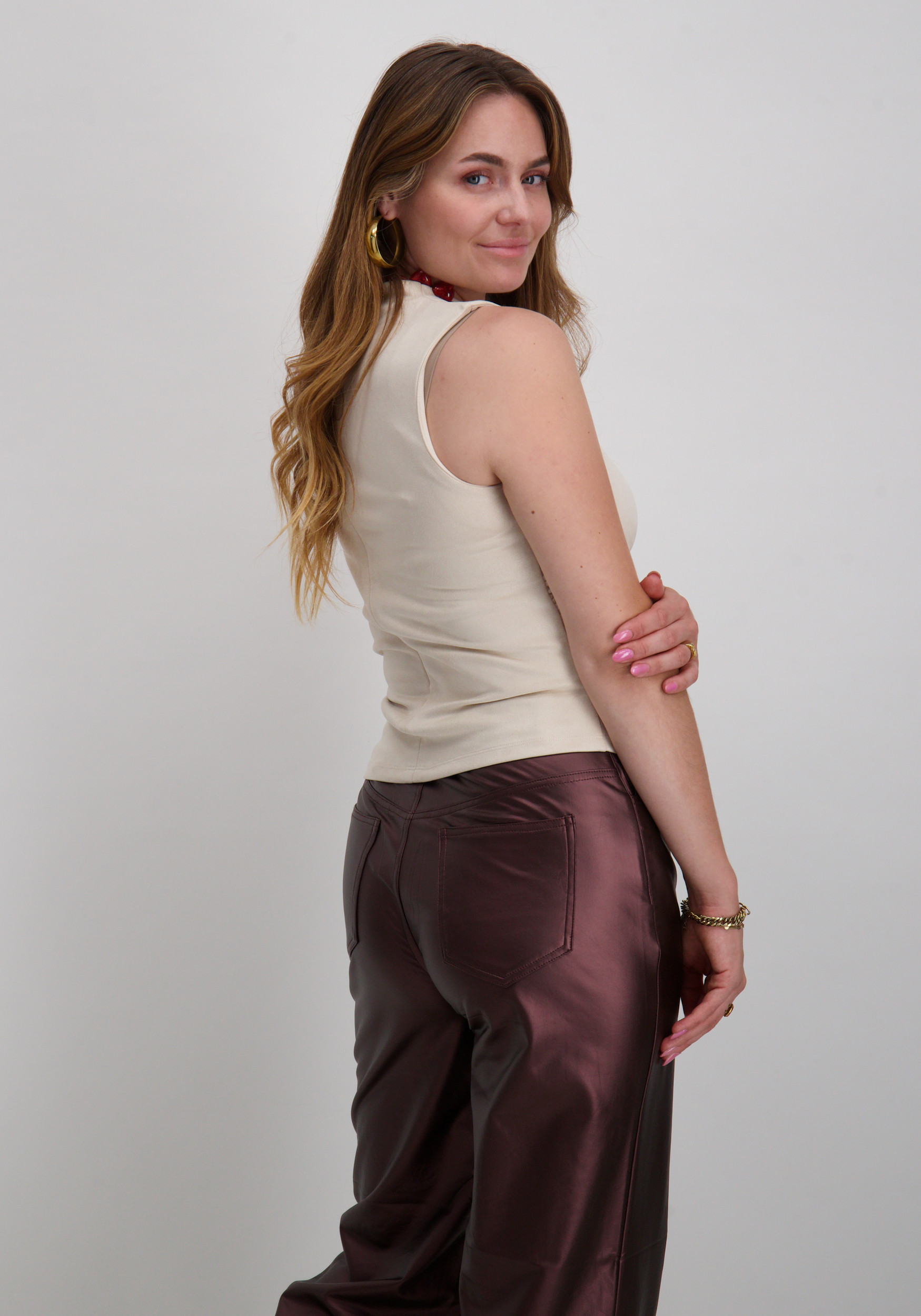 VERO MODA Top Bella 10343873 Zand