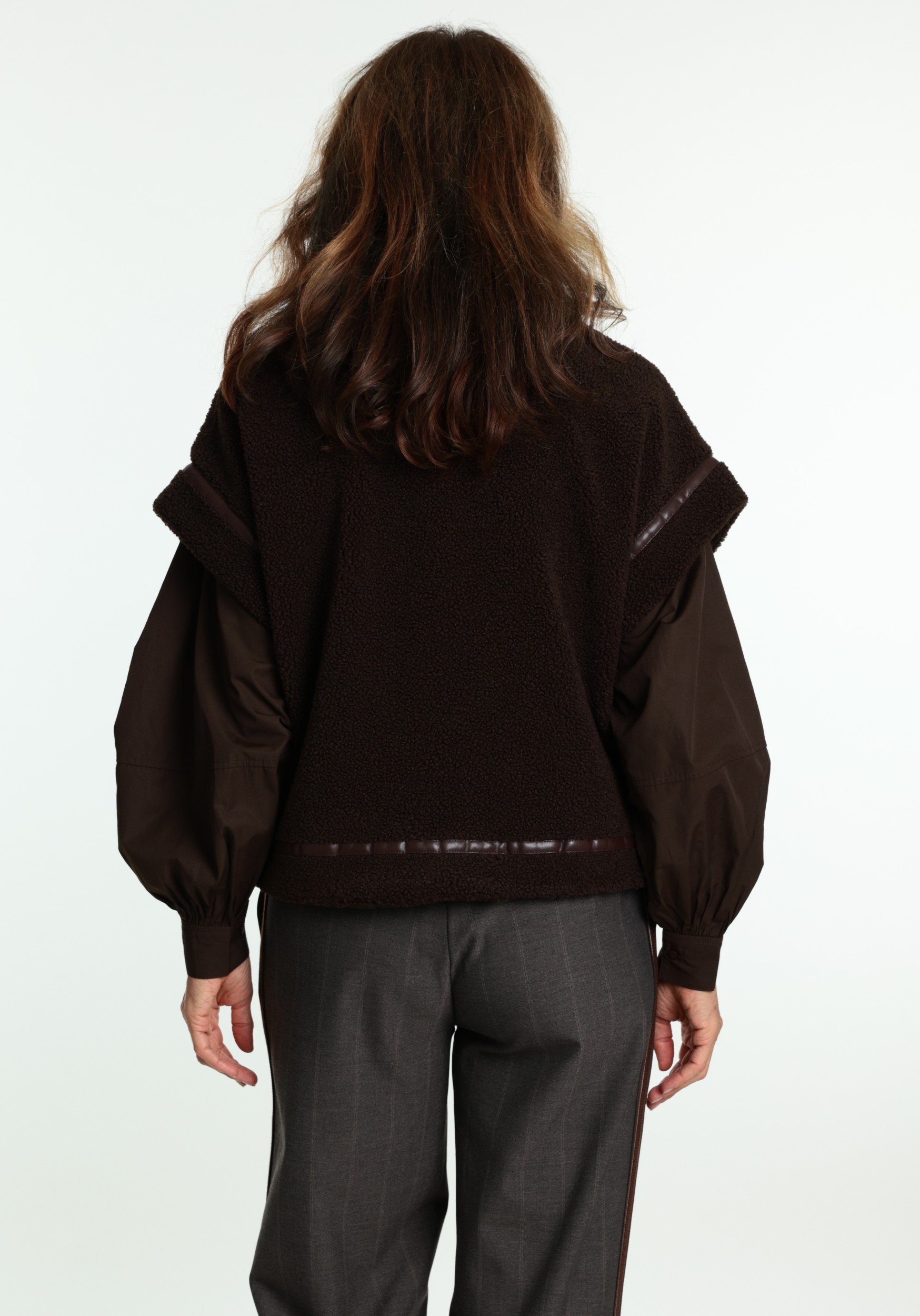 Zoso Gilet 264Annelot Donker bruin