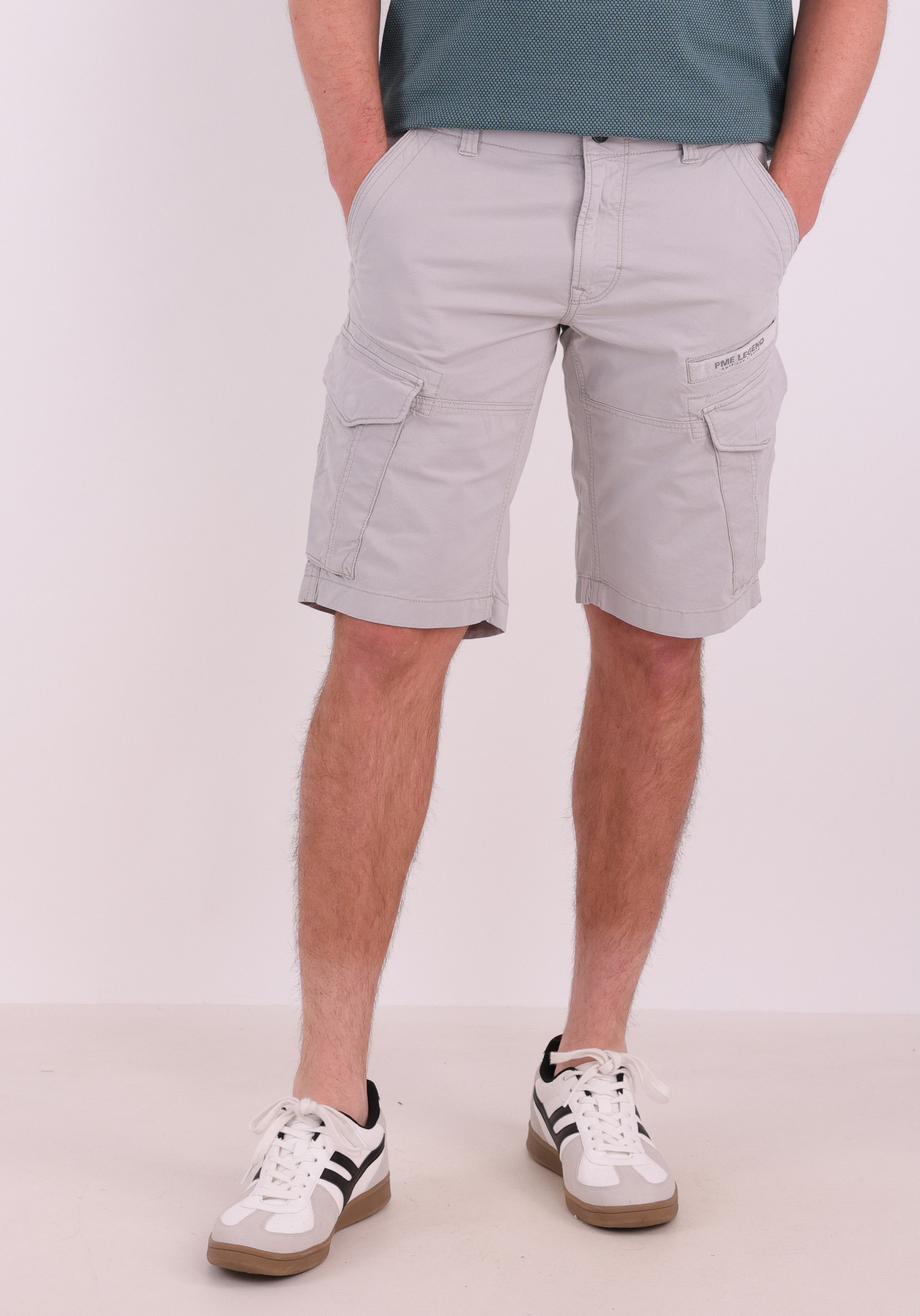 PME Legend Cargo short Nordrop PSH2604661 Licht grijs