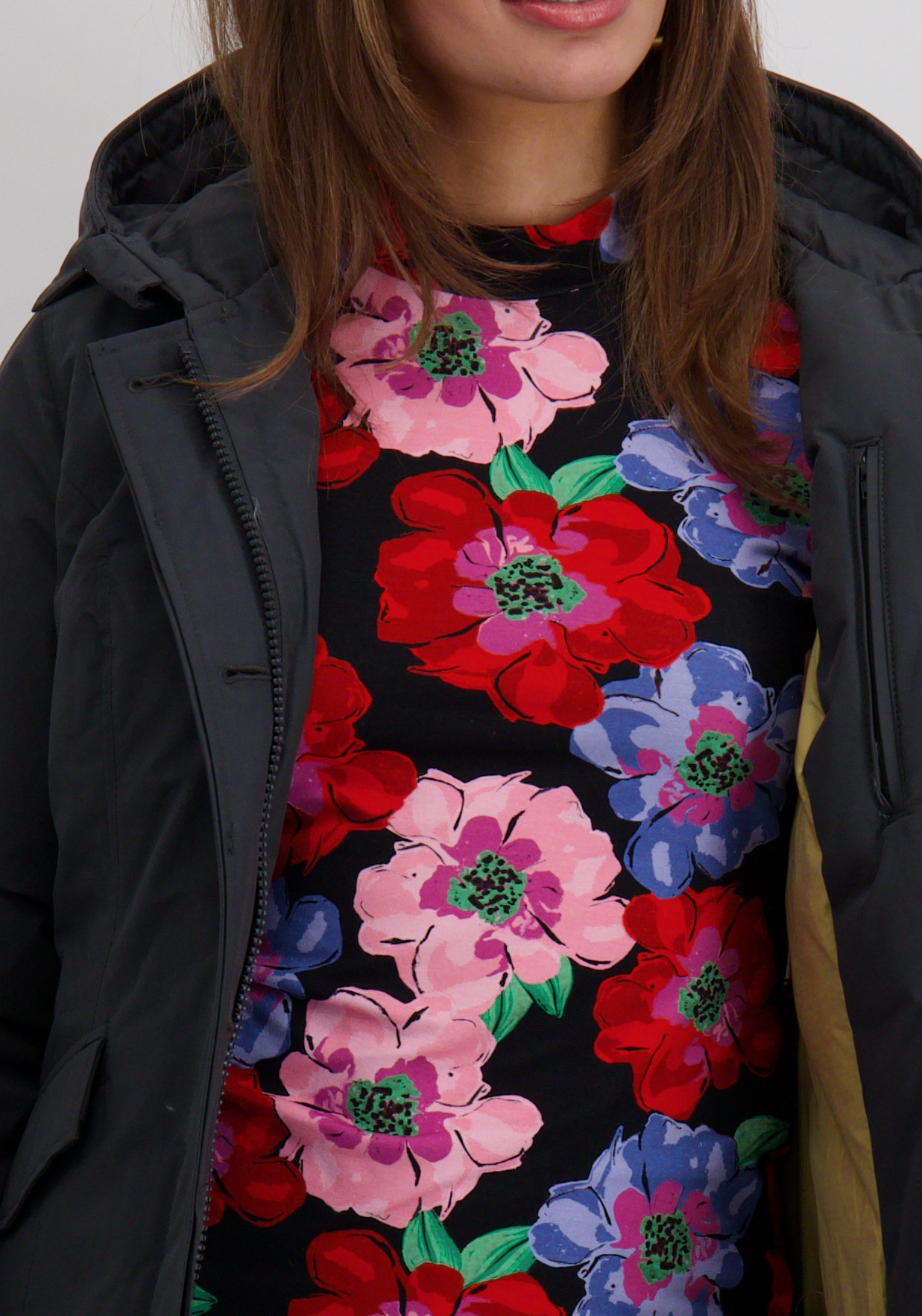 AIRFORCE Winterjas 2 Pocket parka HRW0425 Midden grijs