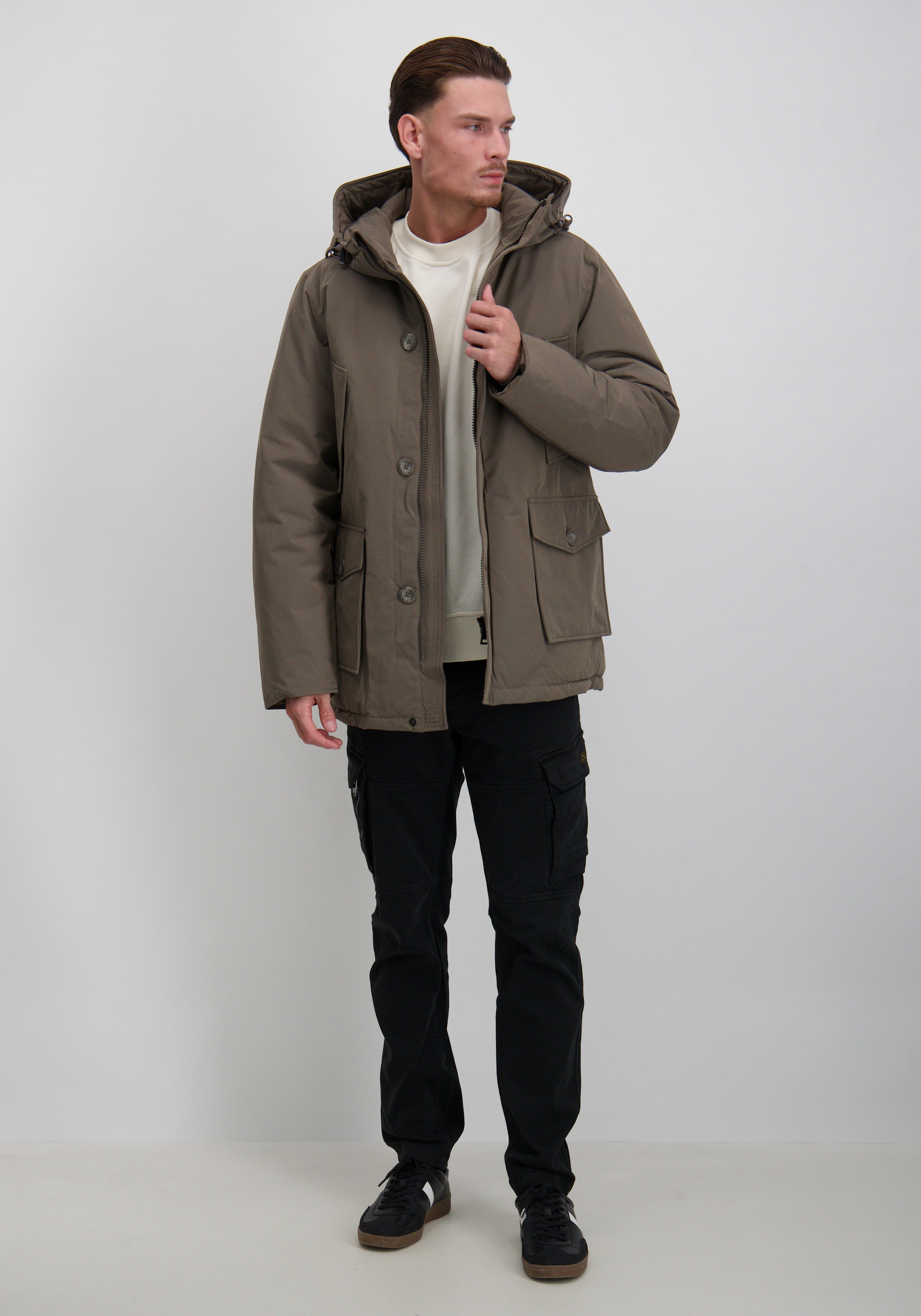 AIRFORCE Parka classic HRM1148 Donker beige