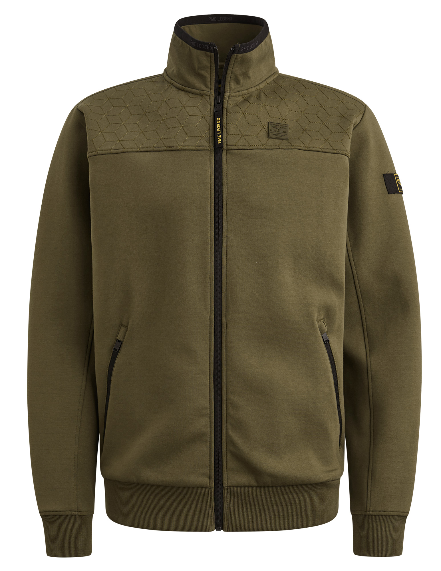 PME Legend Vest Interlock PSW2602476 Midden groen