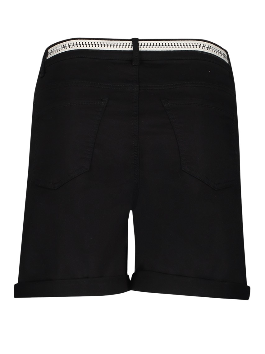 Geisha Korter broek met ceintuur 61315-10 Zwart