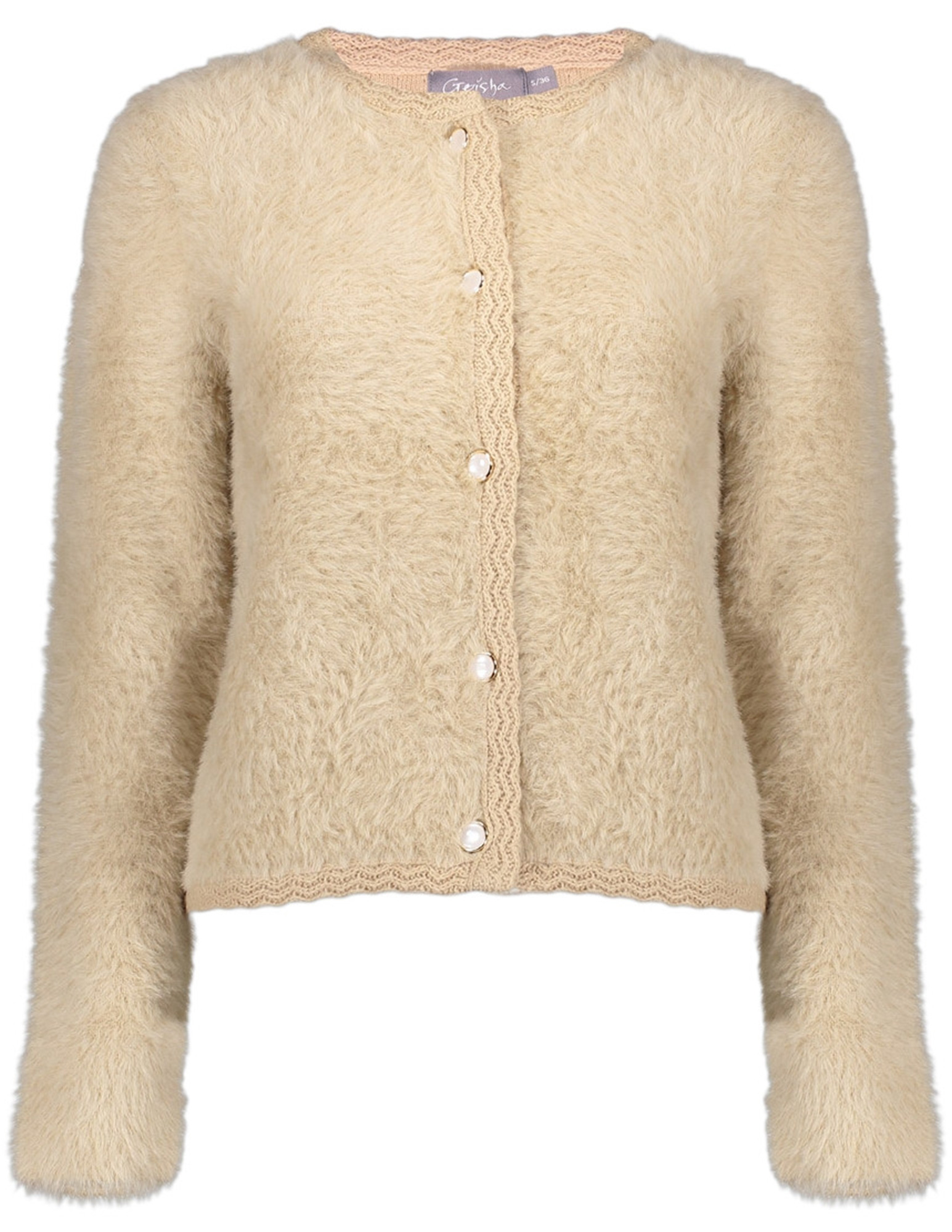 Geisha Vest Hairy 54807-10 Beige