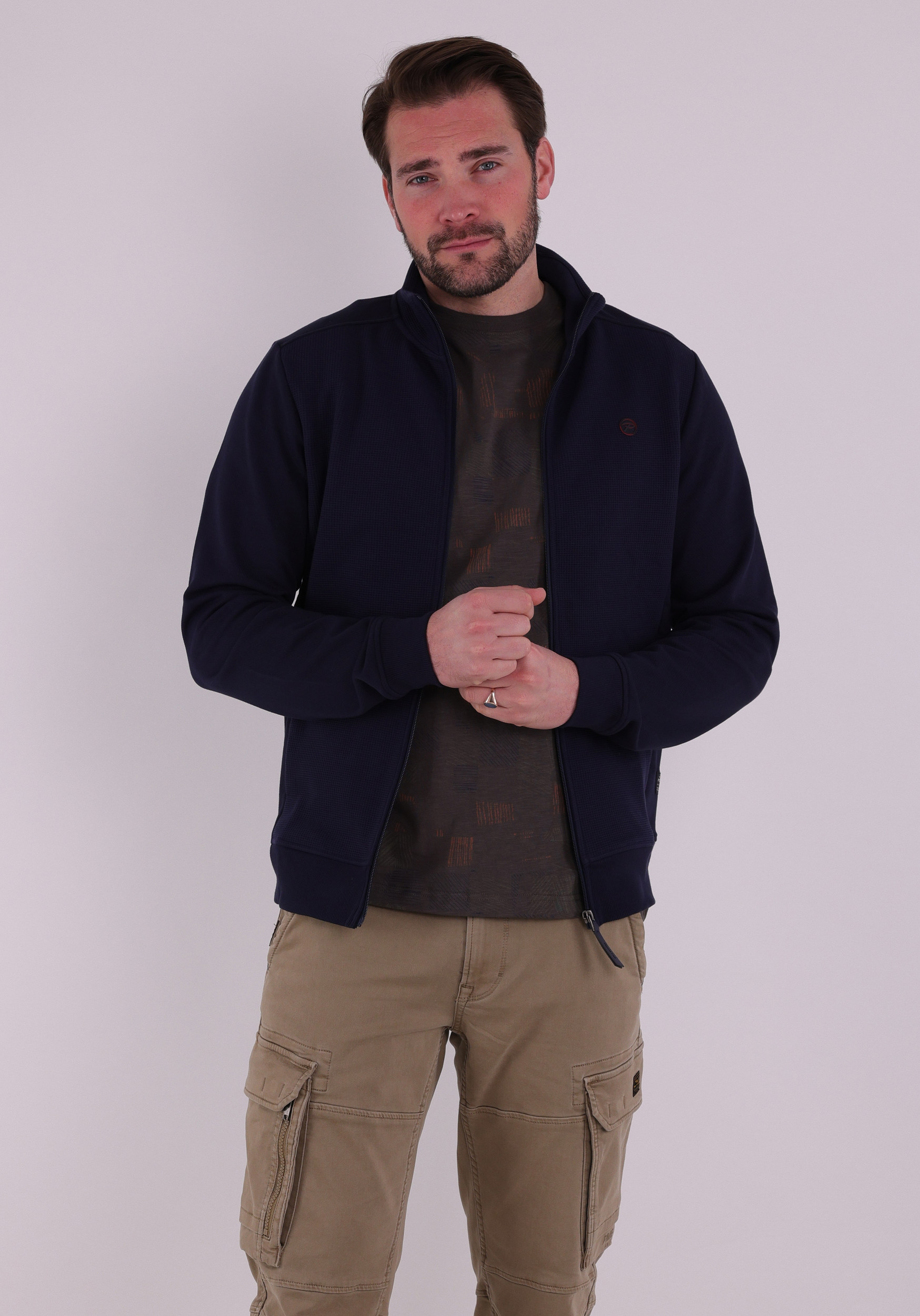 Petrol Vest M-1060-SWC305 Donker blauw