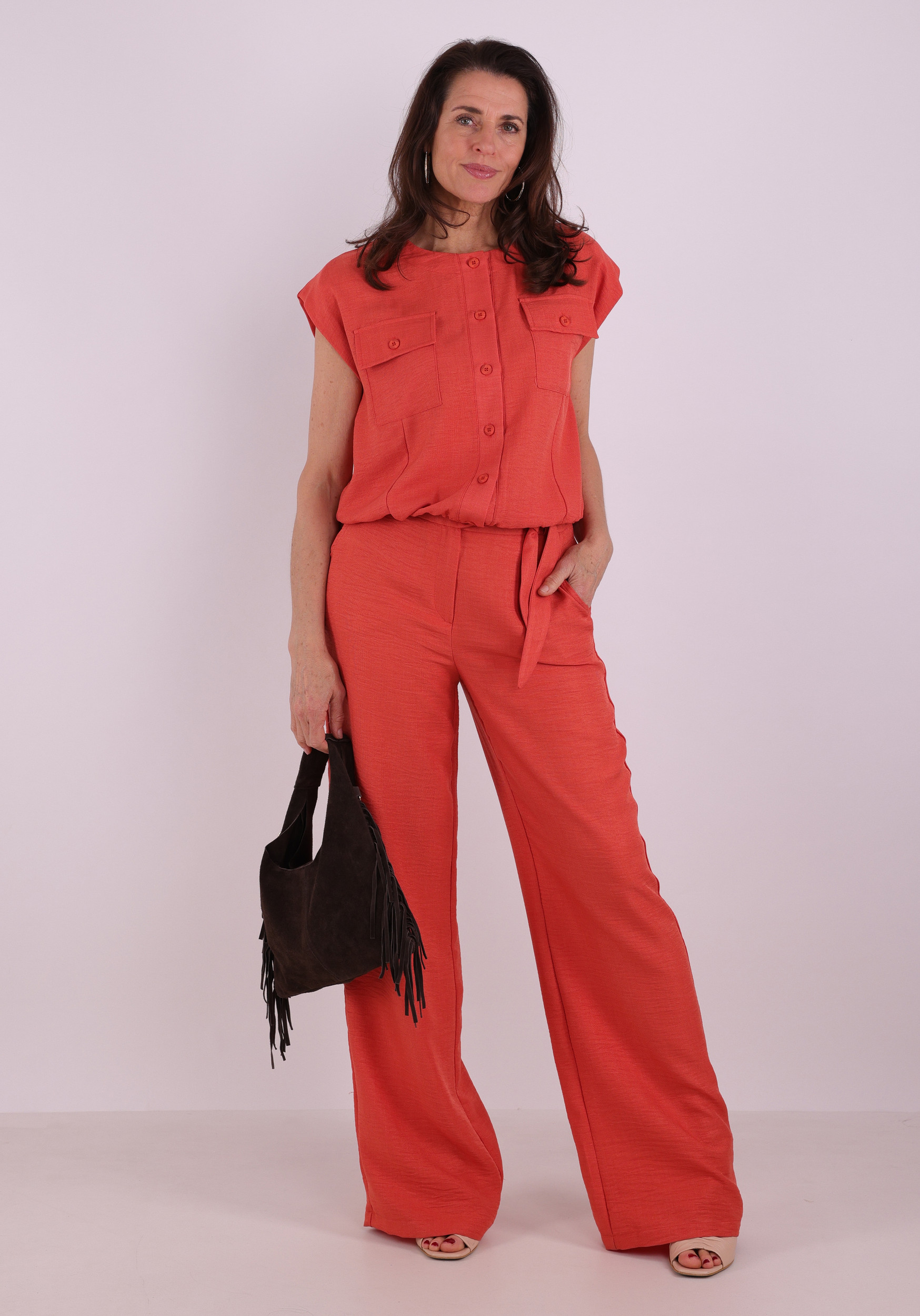 Geisha Gilet 63092-60 Donker Oranje