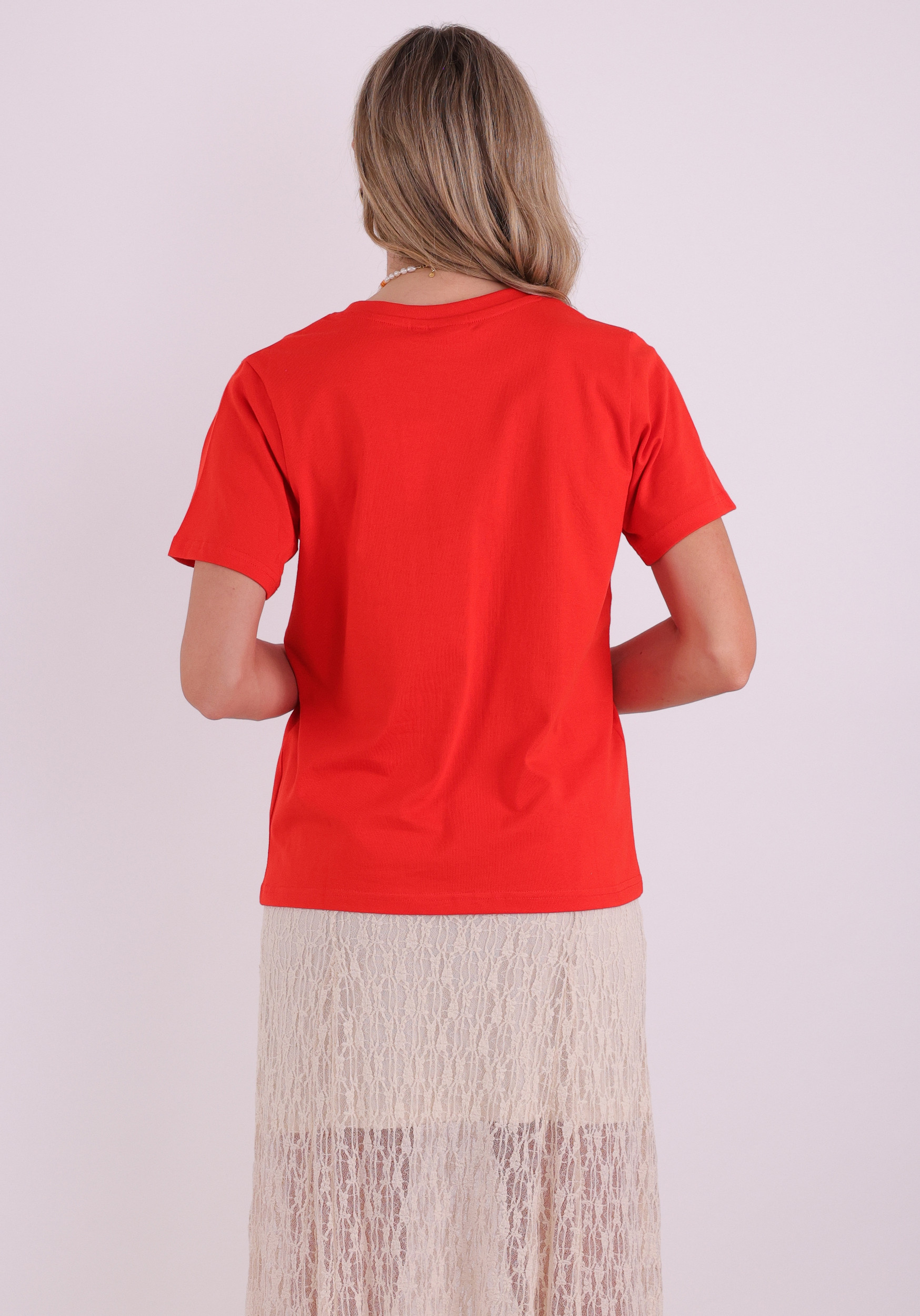Ichi T-shirt Lomoni 20125629 Rood