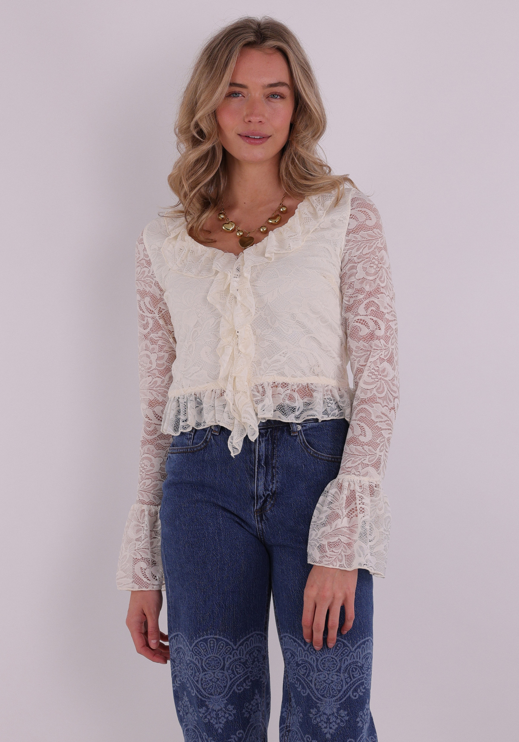 Harper & Yve Jaden Top SS6P607 Ecru