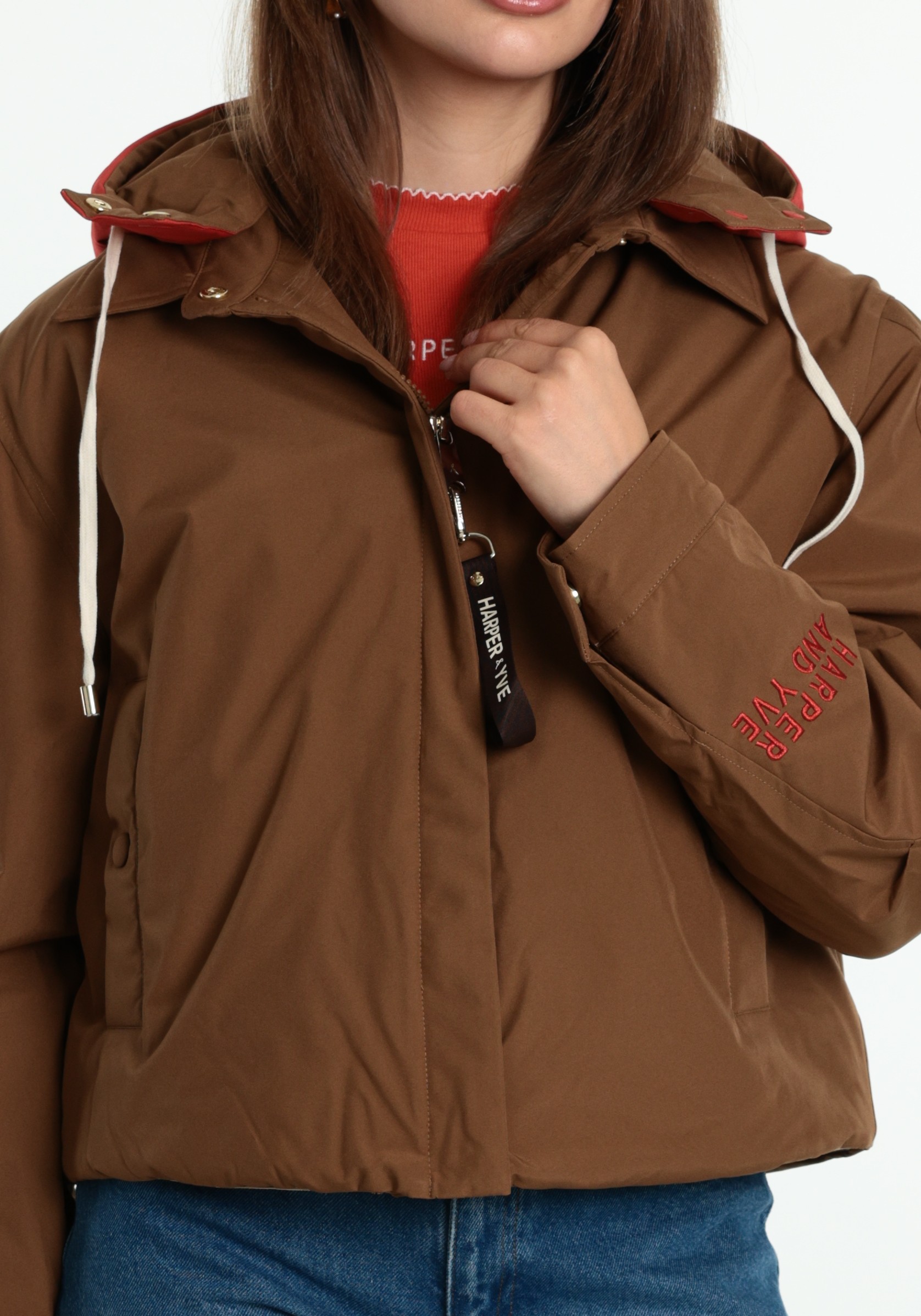 Harper & Yve Winterjas Rowley AW6N231 Midden bruin