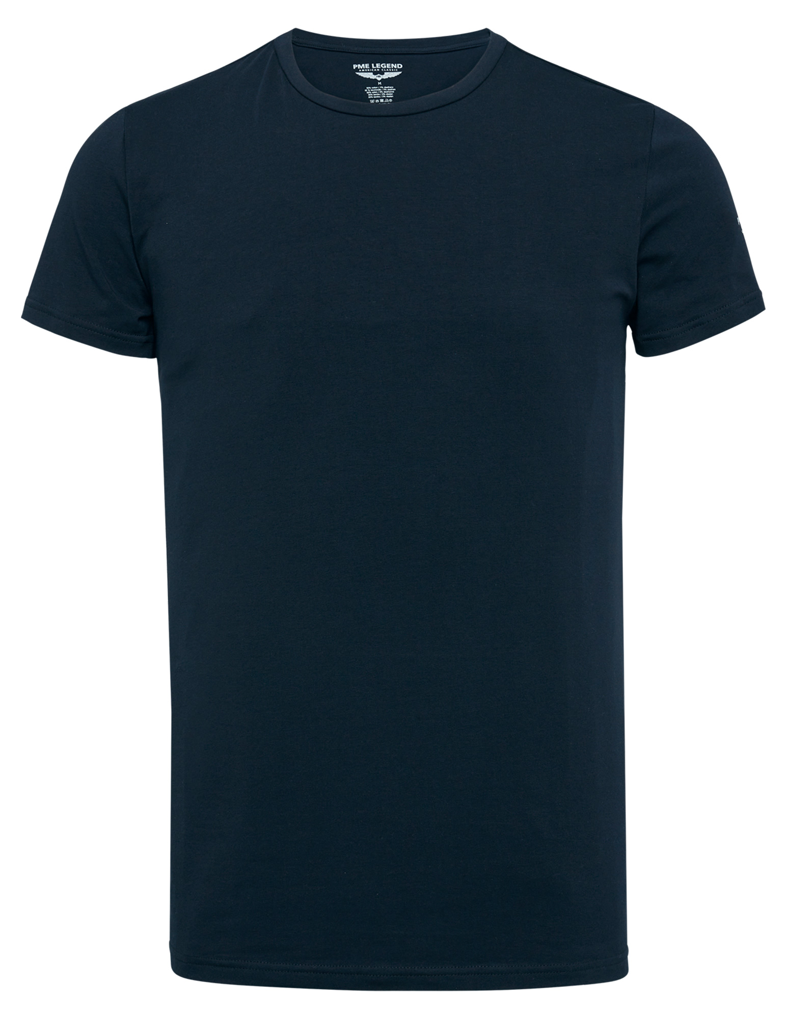 PME Legend T-shirt ronde hals 2 pack PUW00220 Donker blauw