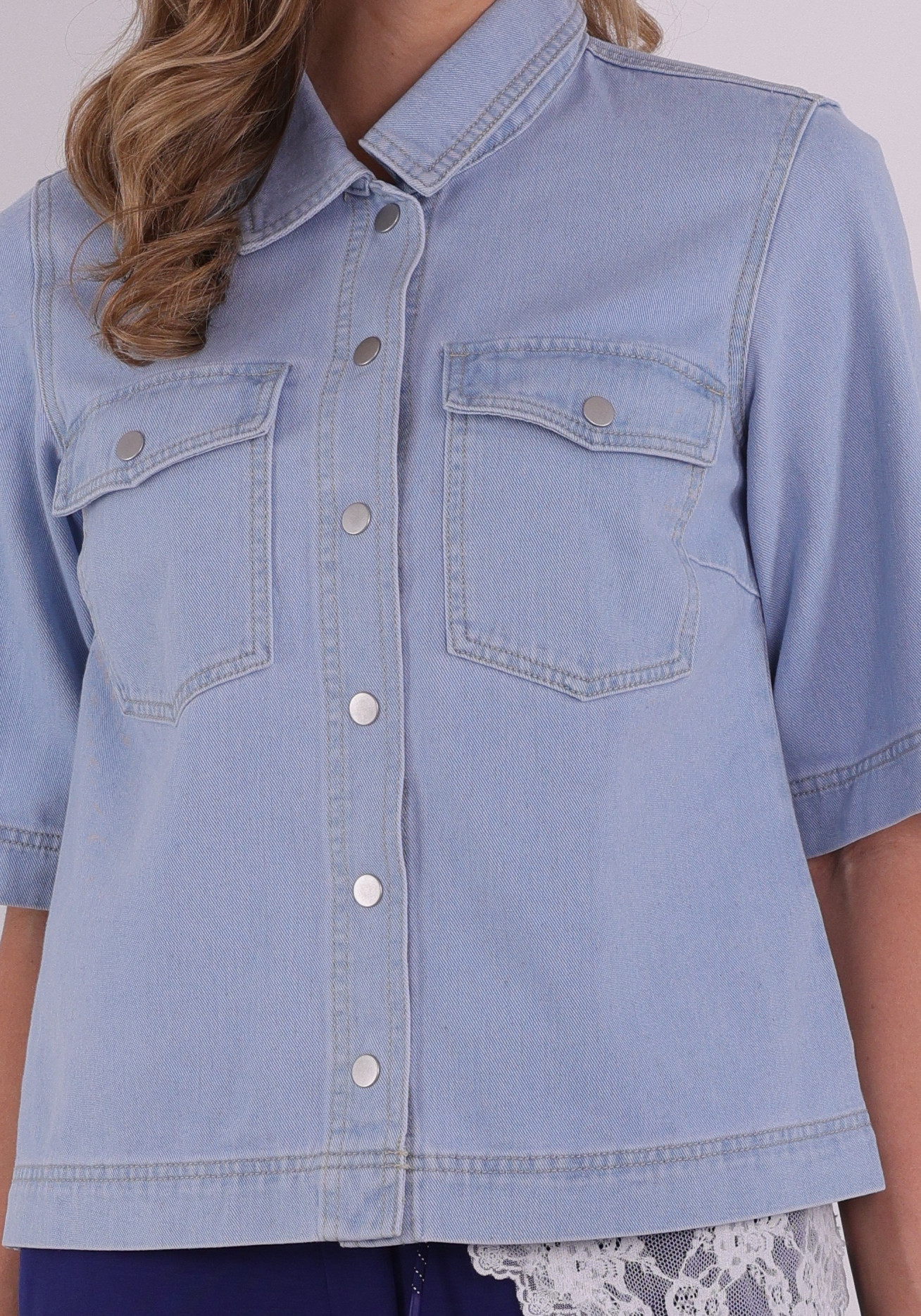 Only Blouse Belle 15347084 Licht blauw