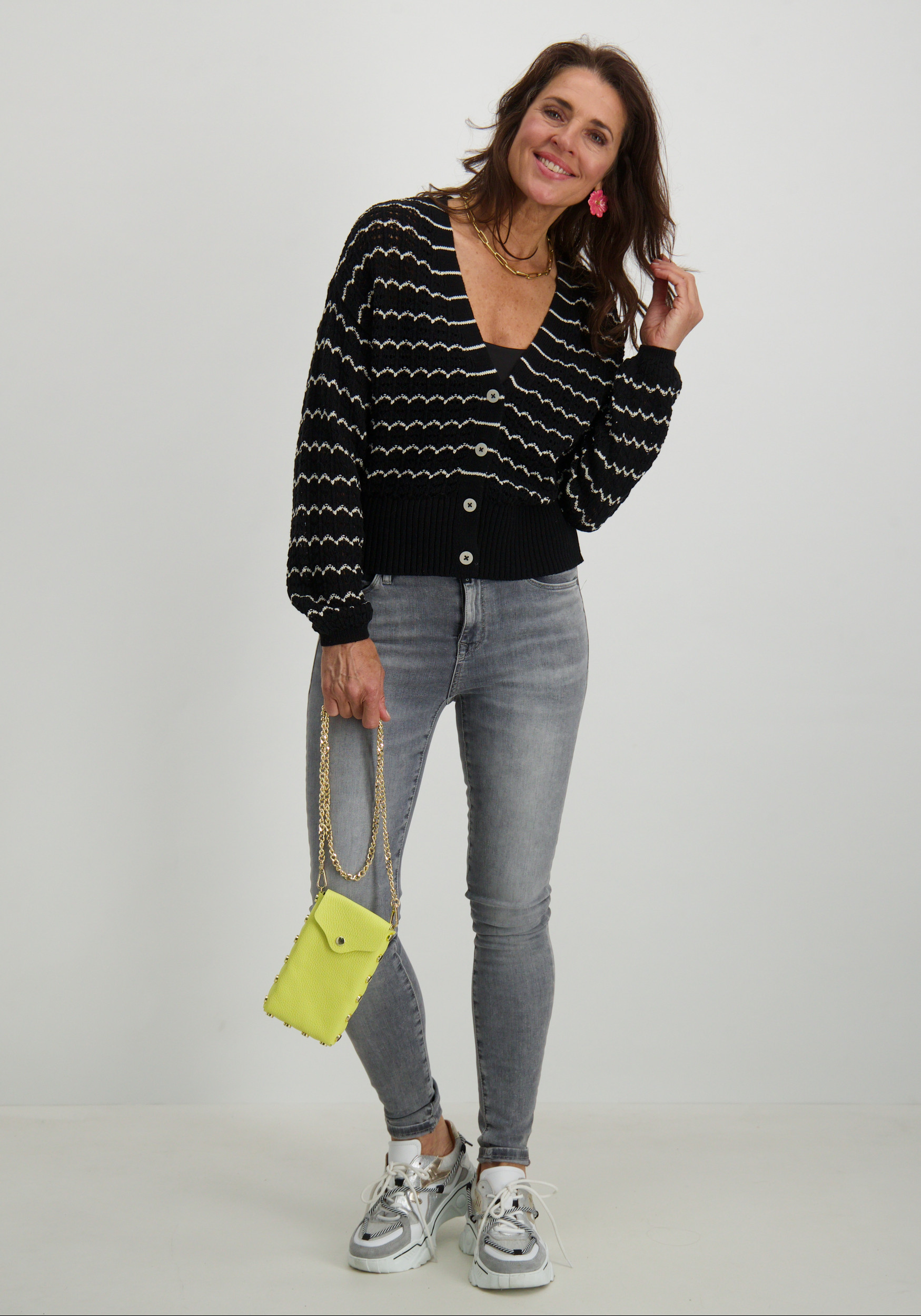 Vero moda Top Million reversible 10305800 Zwart